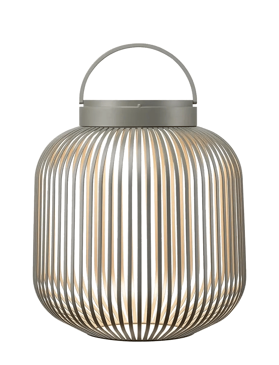 Blomus - Mobile LED Lamp M - 30,5 cm, Ø 27,5 cm - LITO LED - Granite Gray - laternad - granite gray - 3