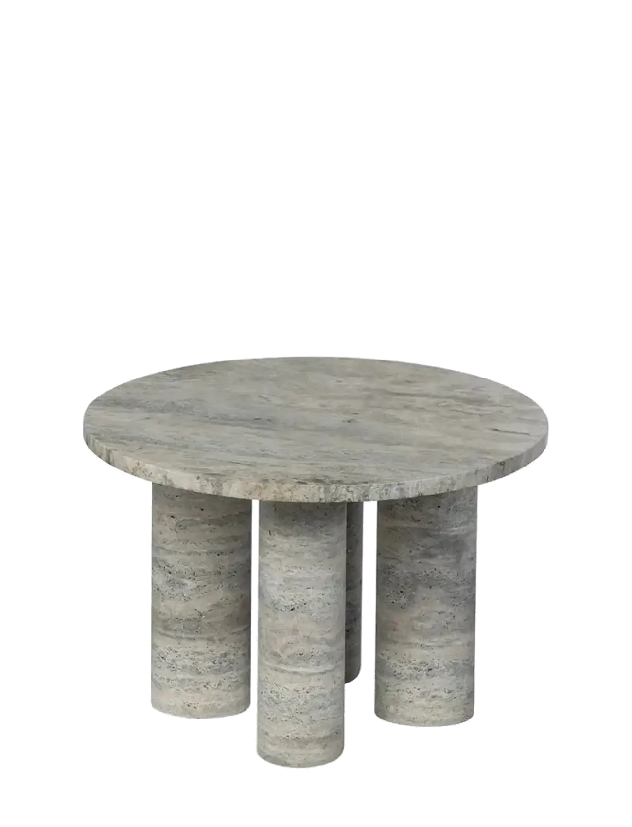 Blomus - Side Table, round S - 34 cm, Ø 52 cm - VOLOS - Silver Travertine - sidobord & småbord - silver travertine - 2