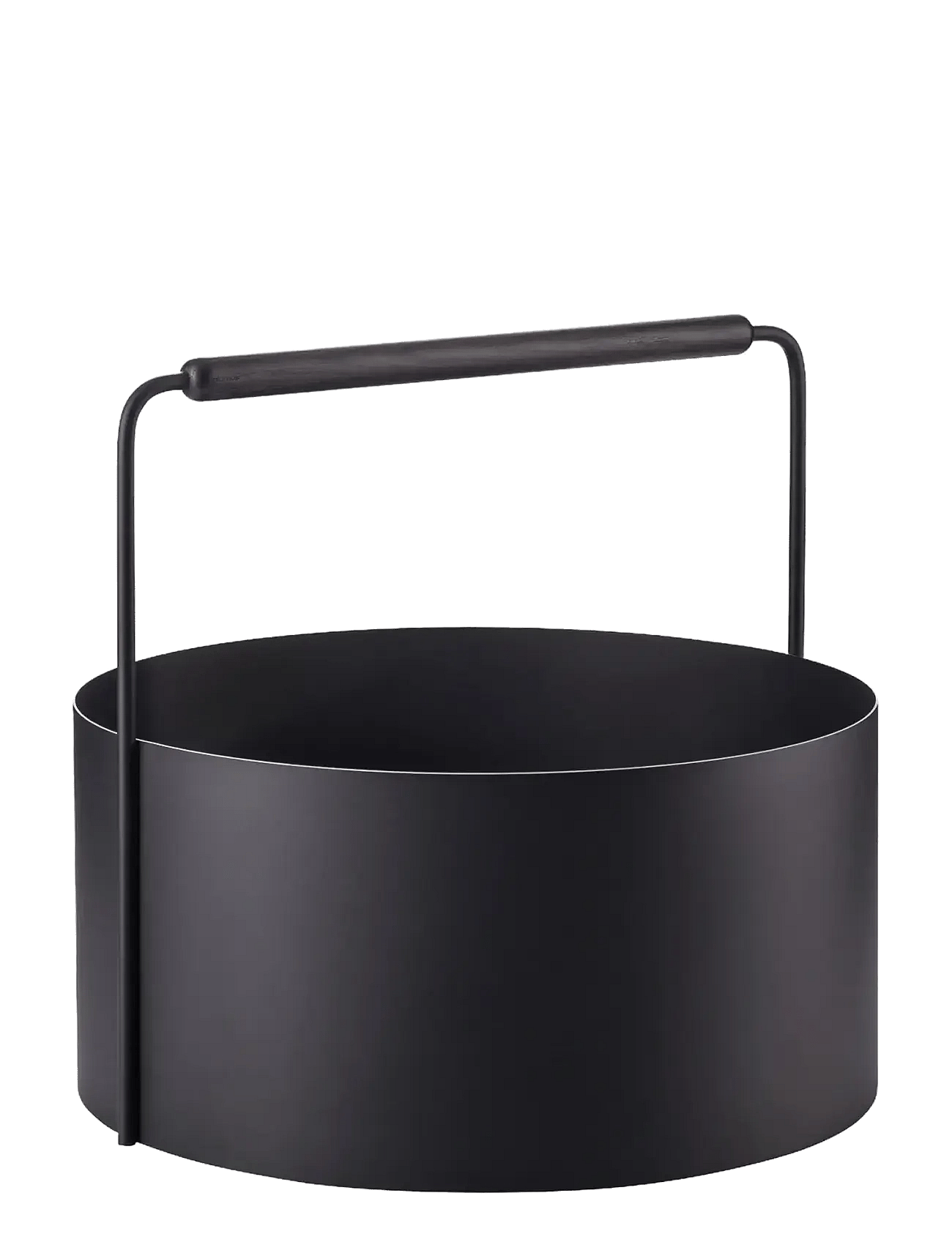 Firewood Basket - 42 cm, Ø 45 cm - ASHI - Black