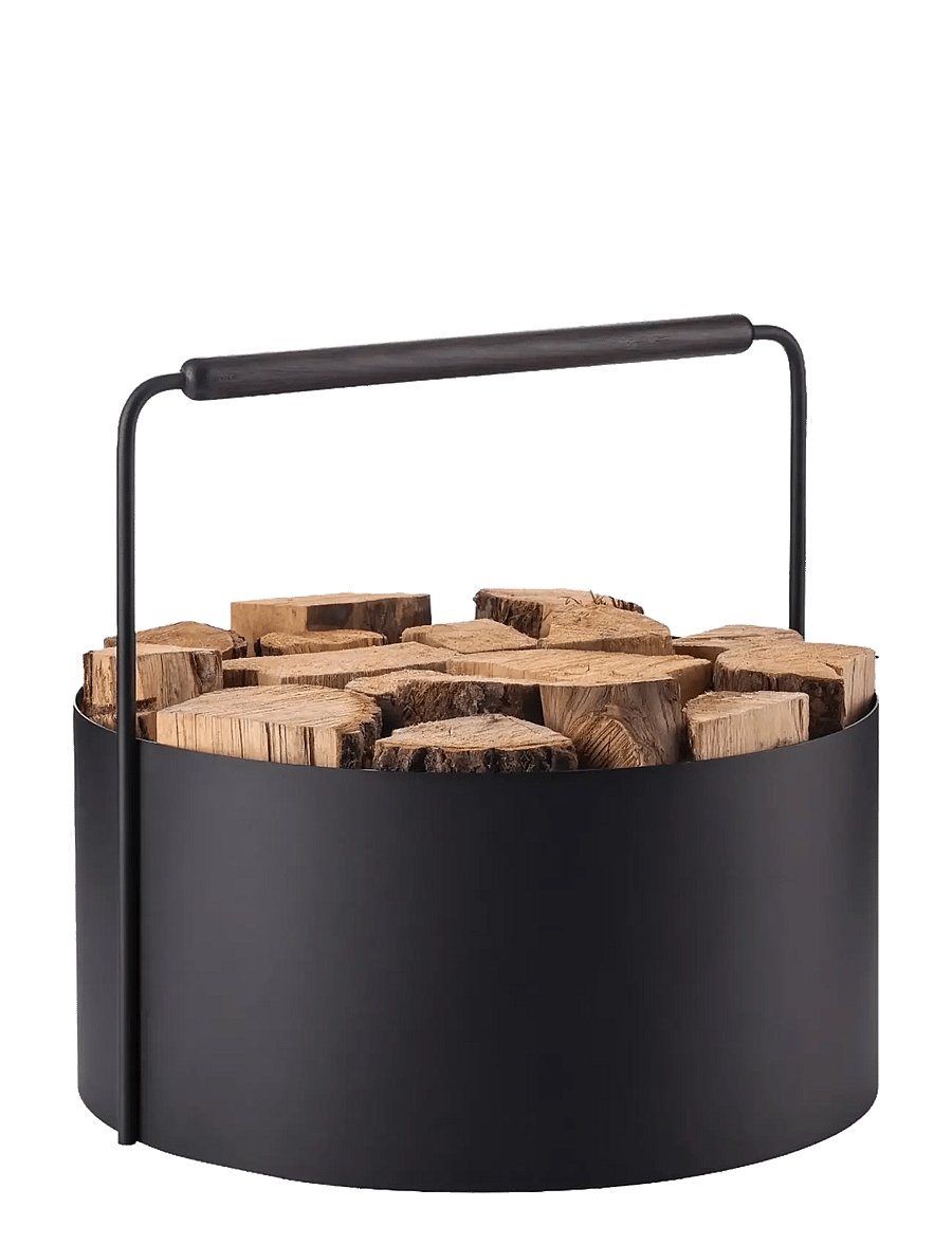 Blomus - Firewood Basket - 42 cm, Ø 45 cm - ASHI - Black - black - 1