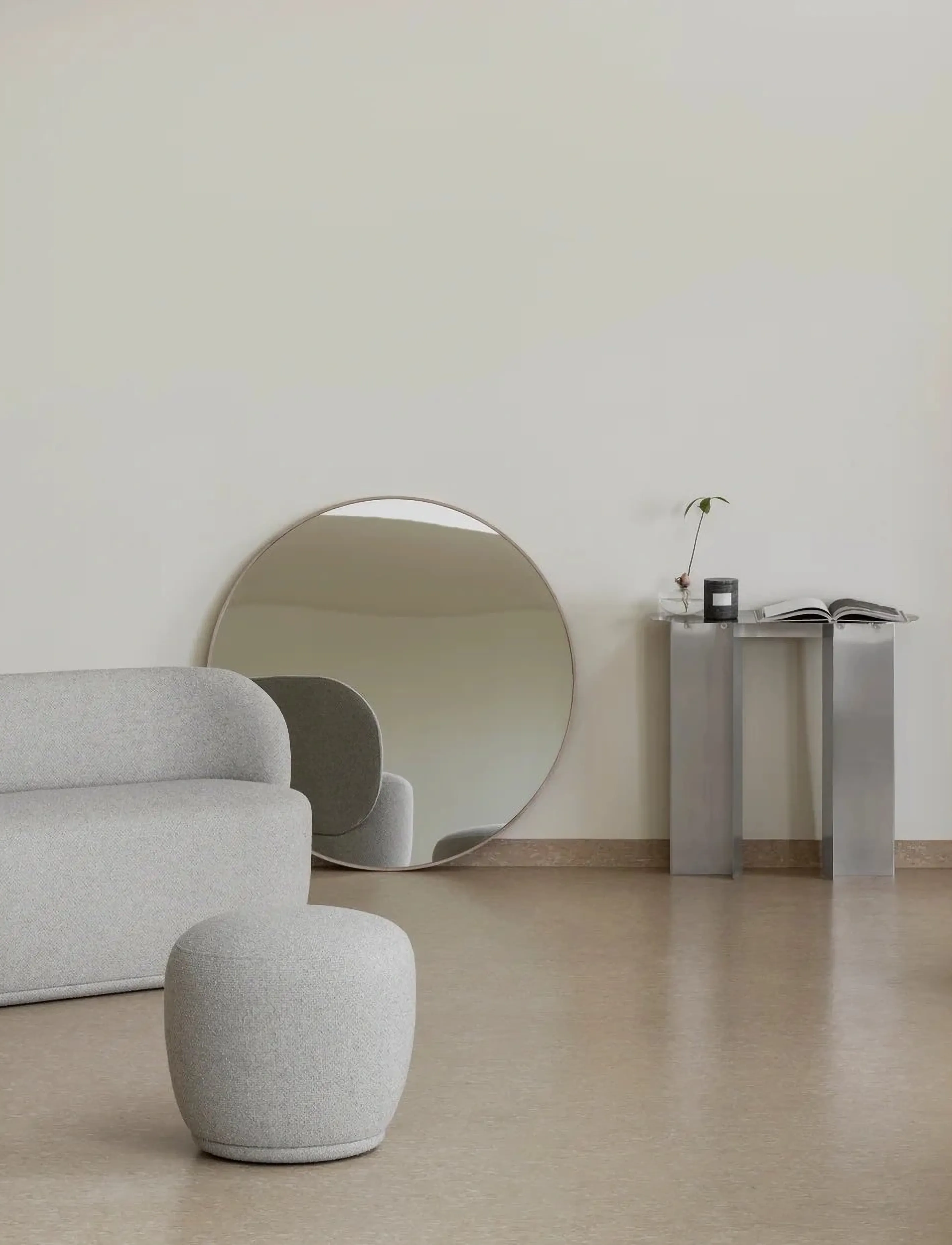 Blomus Wall Mirror, Round - Ø 110 cm - Miro - Oak, Ø 110 cm, Spejle > Runde Spejle, Unisex