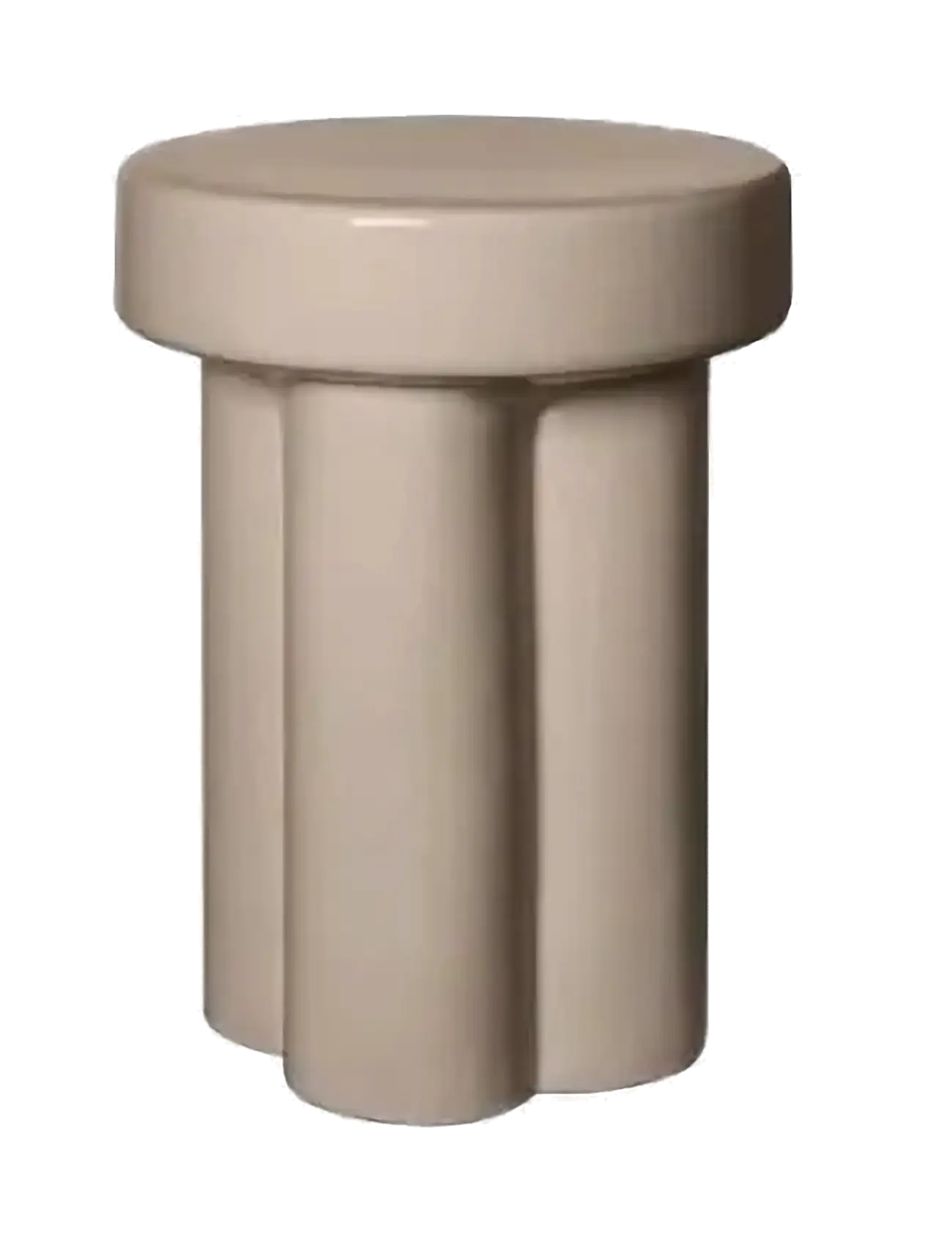 Blomus Ceramic Stool Ø 33 Cm Toru Fungi, L 33.5 cm, Tables, Beige - Side Tables & Small Homeware