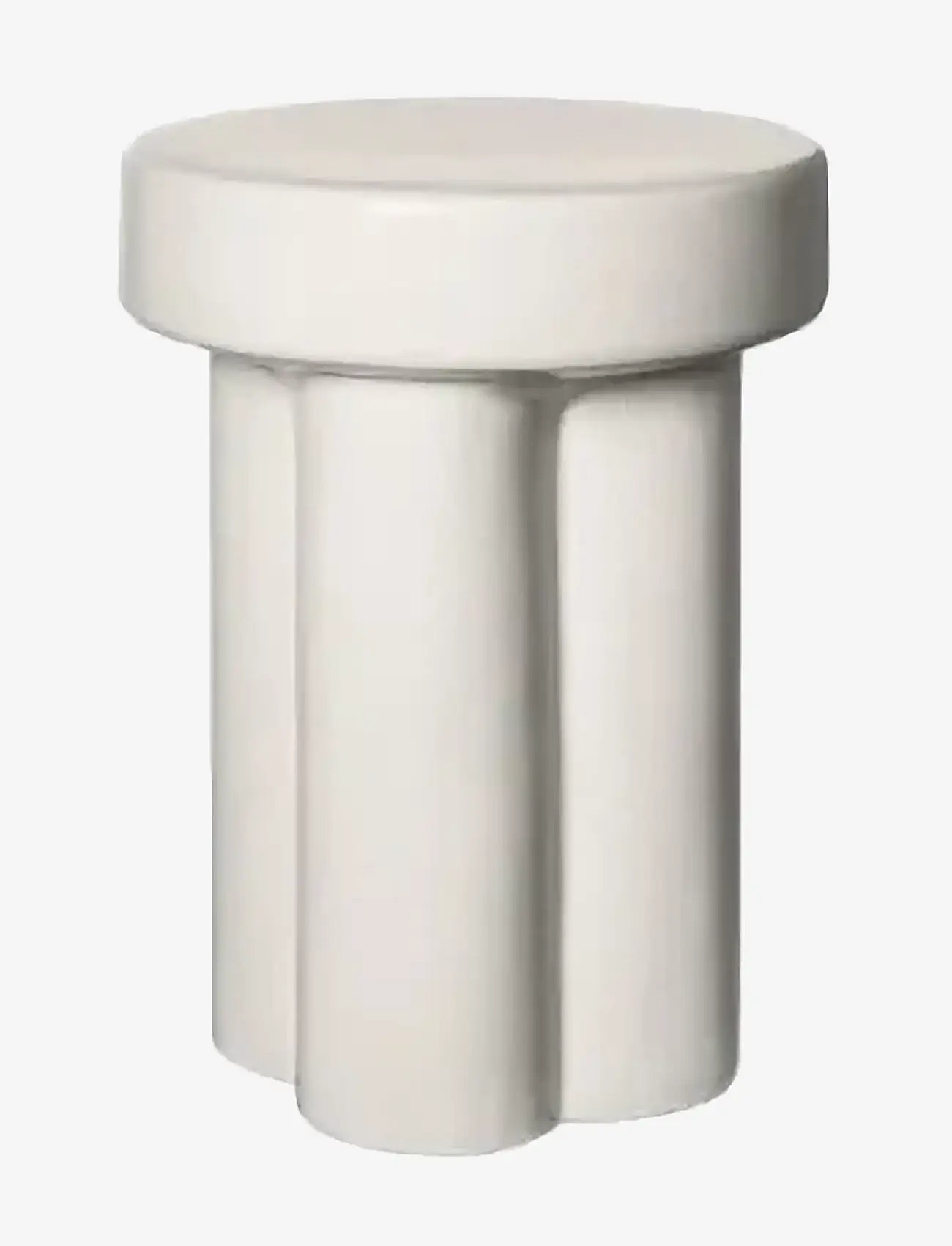 Blomus - Ceramic Stool - Ø 33 cm - TORU - Lily White - sideborde og små borde - lily white - 1