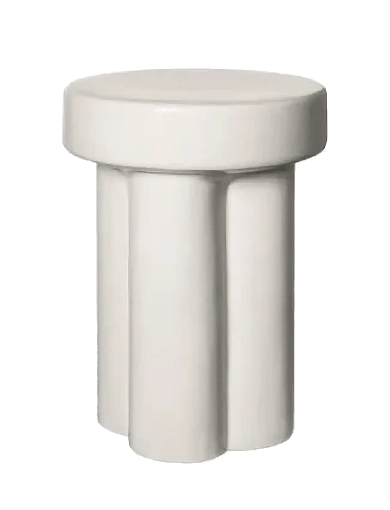 Blomus - Ceramic Stool - Ø 33 cm - TORU - Lily White - beistelltische & kleine tische - lily white - 1