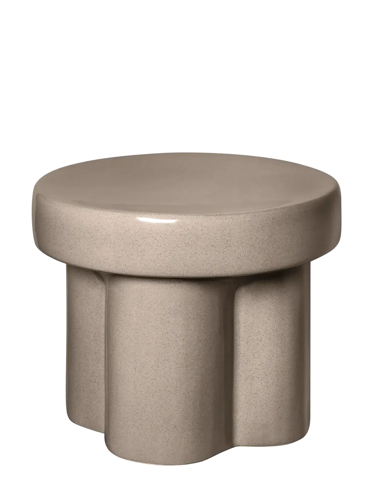 Blomus Ceramic Stool, Low Ø 40 Cm Toru Fungi, Sidebord og lille bord, Beige, Str: L 40CM