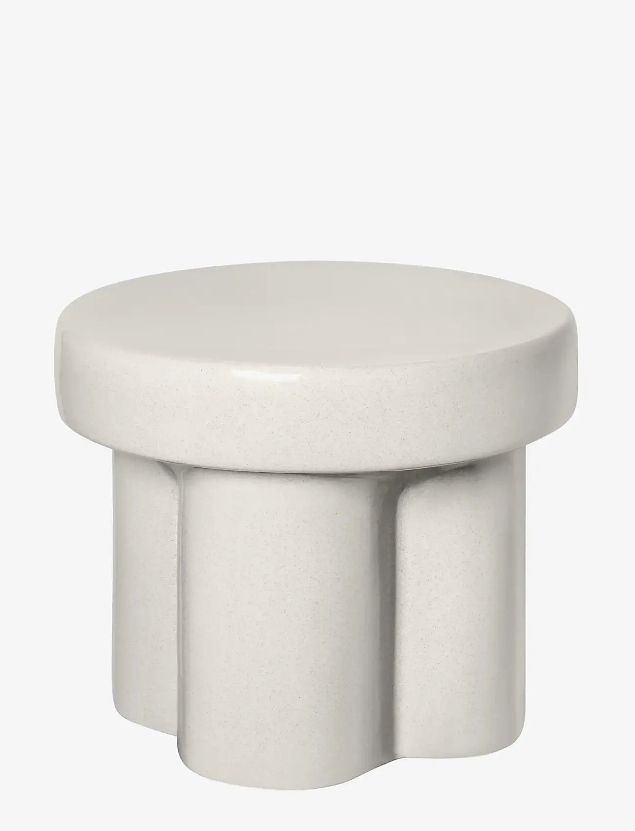 Blomus - Ceramic Stool, low - Ø 40 cm - TORU - Lily White - küljelauad ja väikesed lauad - lily white - 0