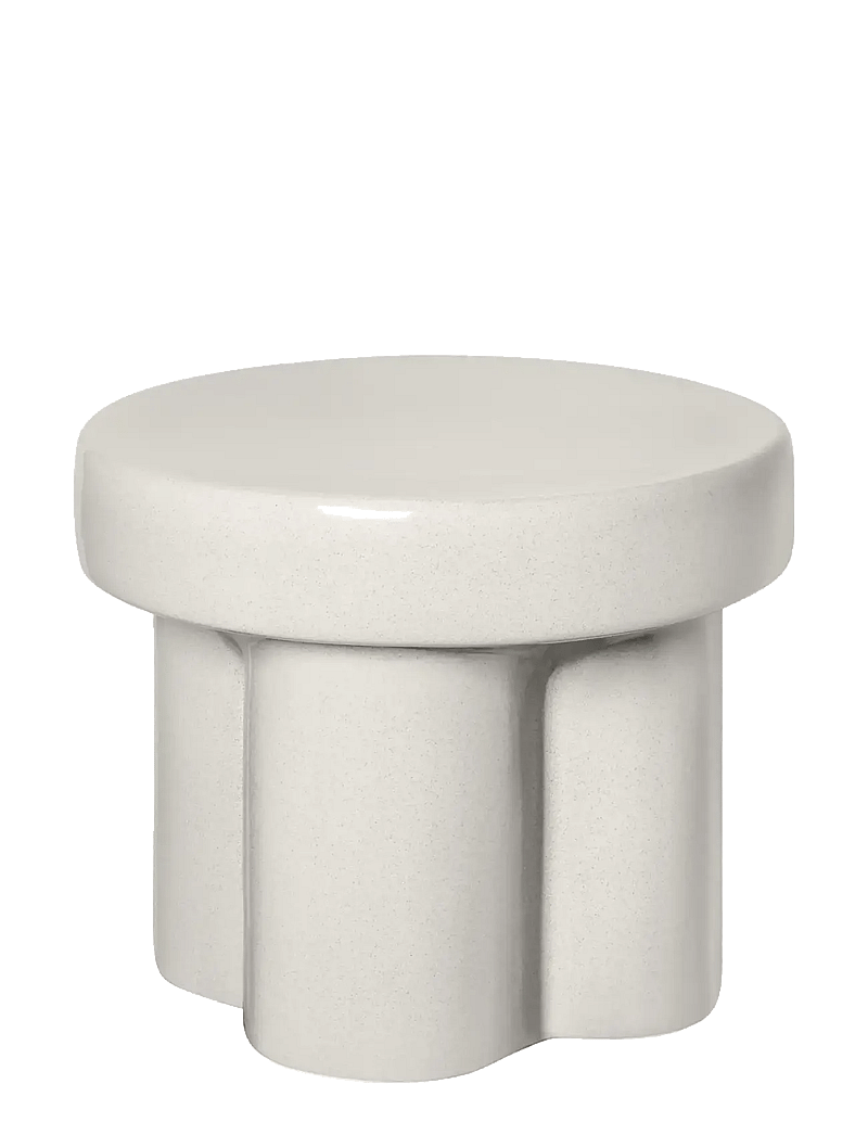 Blomus - Ceramic Stool, low - Ø 40 cm - TORU - Lily White - küljelauad ja väikesed lauad - lily white - 0