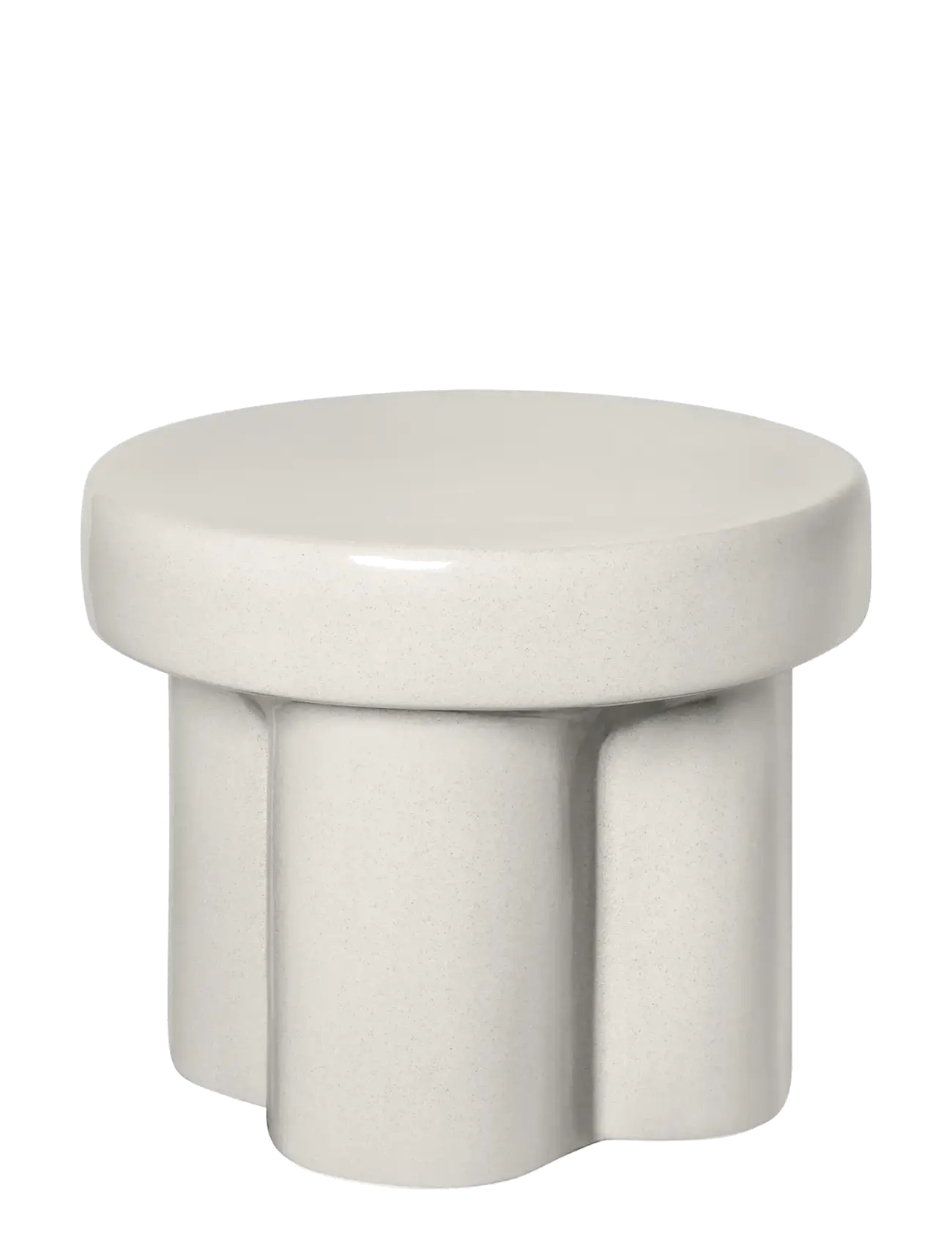 Blomus Ceramic Stool, low - Ø 40 cm - TORU - Lily White - Bord - LILY WHITE / white