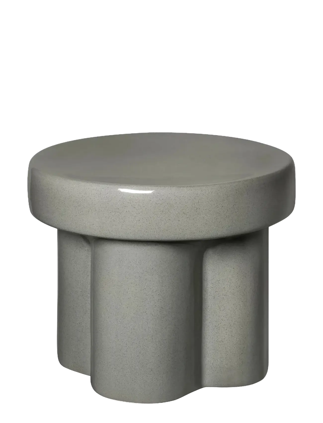 Blomus Ceramic Stool, Low Ø 40 Cm Toru Elephant Skin, Taburet og bænk, Grå, Str: L 40CM