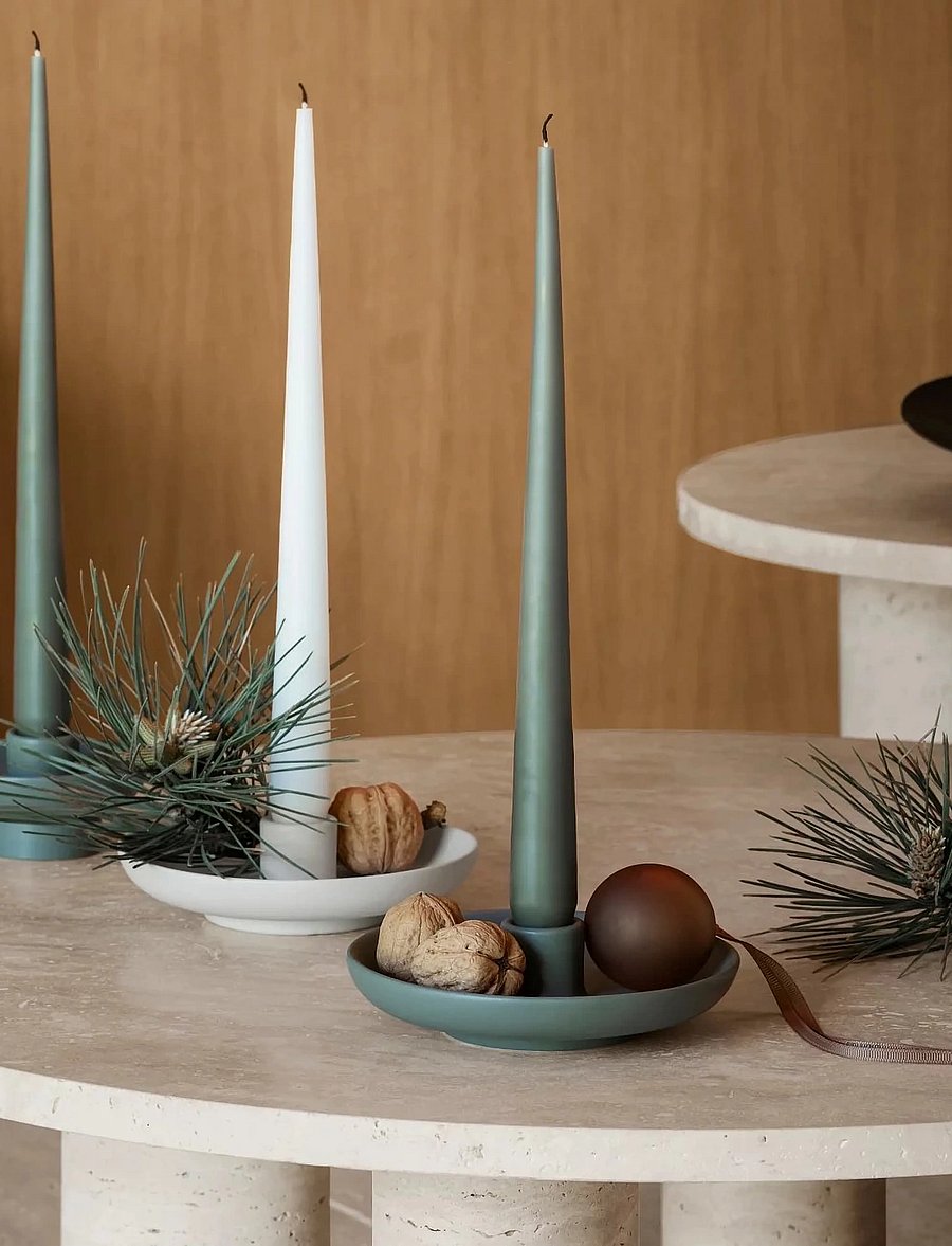 Blomus - Candle Holder - Ø 9 cm - VELA - Agave Green - küünlajalad - agave green - 2