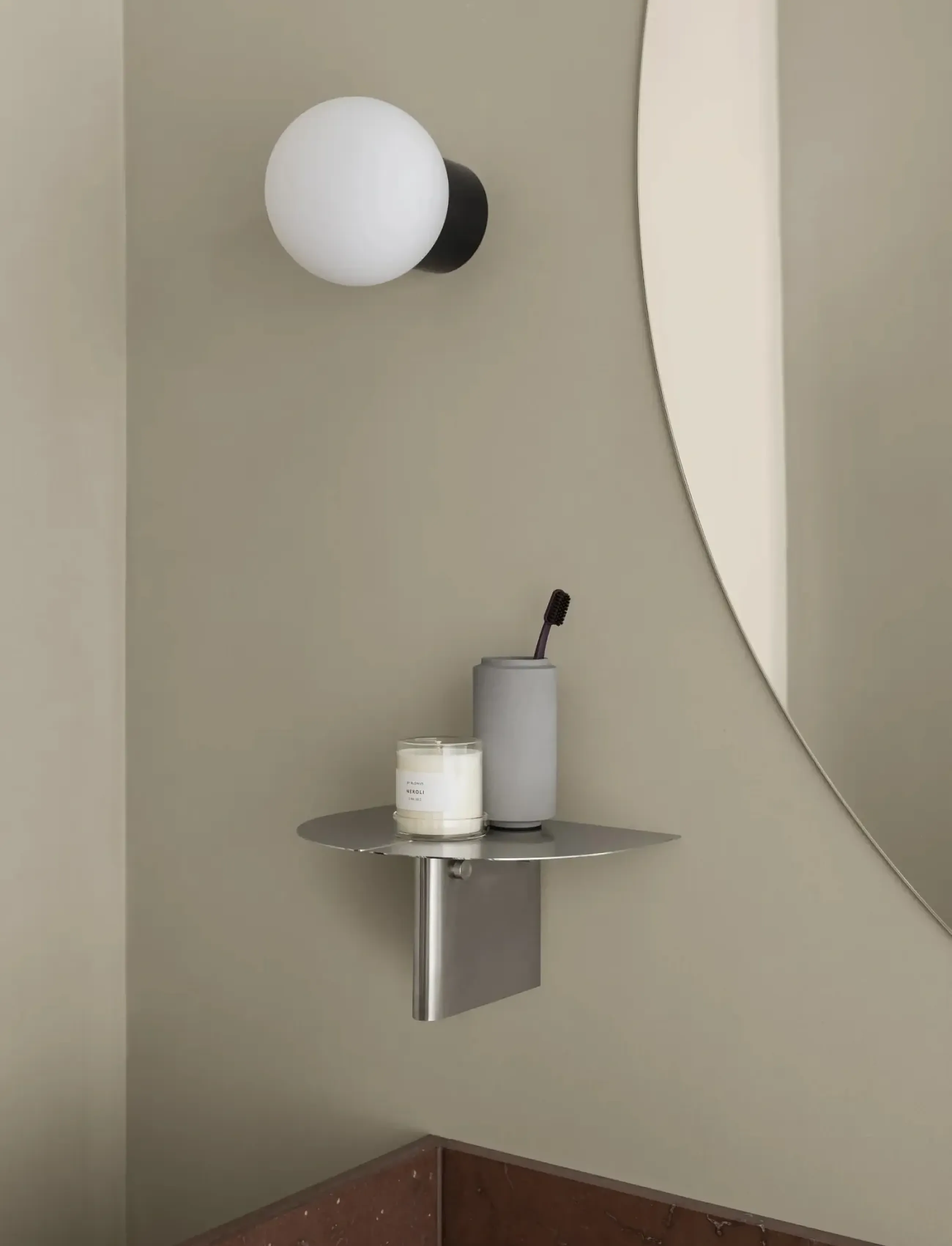 Blomus Wall Shelf S 14 X 30 22 Cm Oru Matt, L cm, Furniture, Grau - Shelves, Homeware