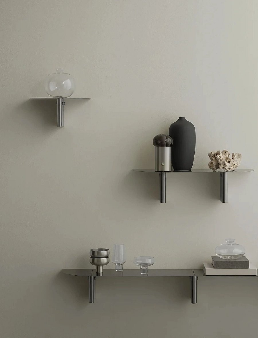 Blomus - Wall Shelf S - 14 x 30 x 22 cm - ORU - Matt - hoiustamine ja riiulid - matt - 3