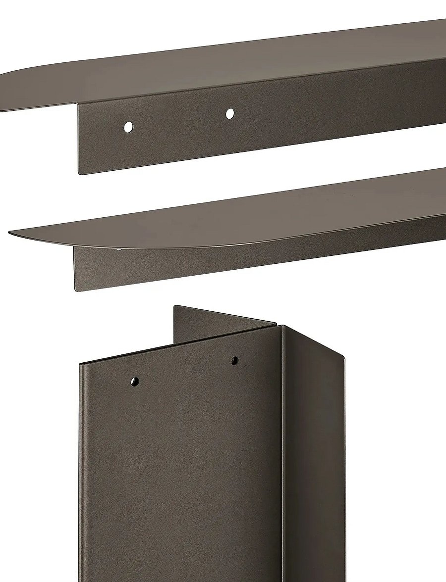 Blomus - Bench - 45 x 80 x 35 cm - ORU - Burned Metal - toolid ja pingid - burned metal - 2