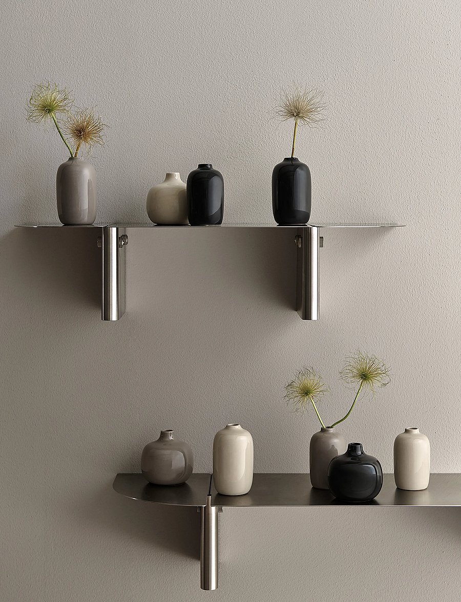 Blomus - Wall Shelf - ORU - hoiustamine ja riiulid - burned metal - 0