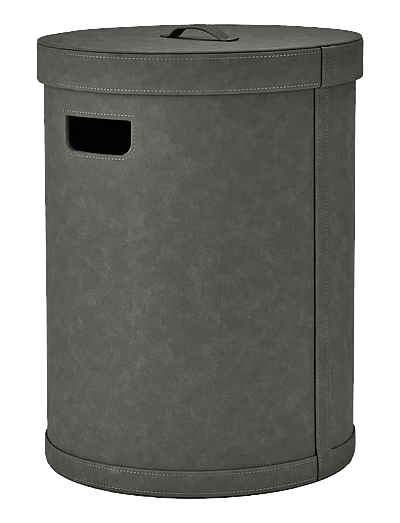 Blomus Laundry Basket L - 54 cm, Ø 40 cm, 67,5 L - SAHLA - Pewter - - undefined / undefined