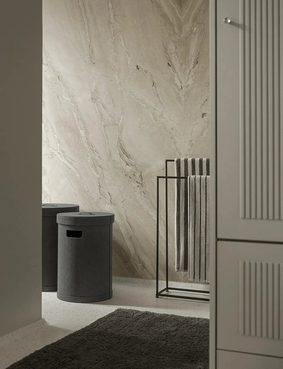 Blomus - Laundry Basket L - 54 cm, Ø 40 cm, 67,5 L - SAHLA - Pewter - wäschekörbe - pewter - 4