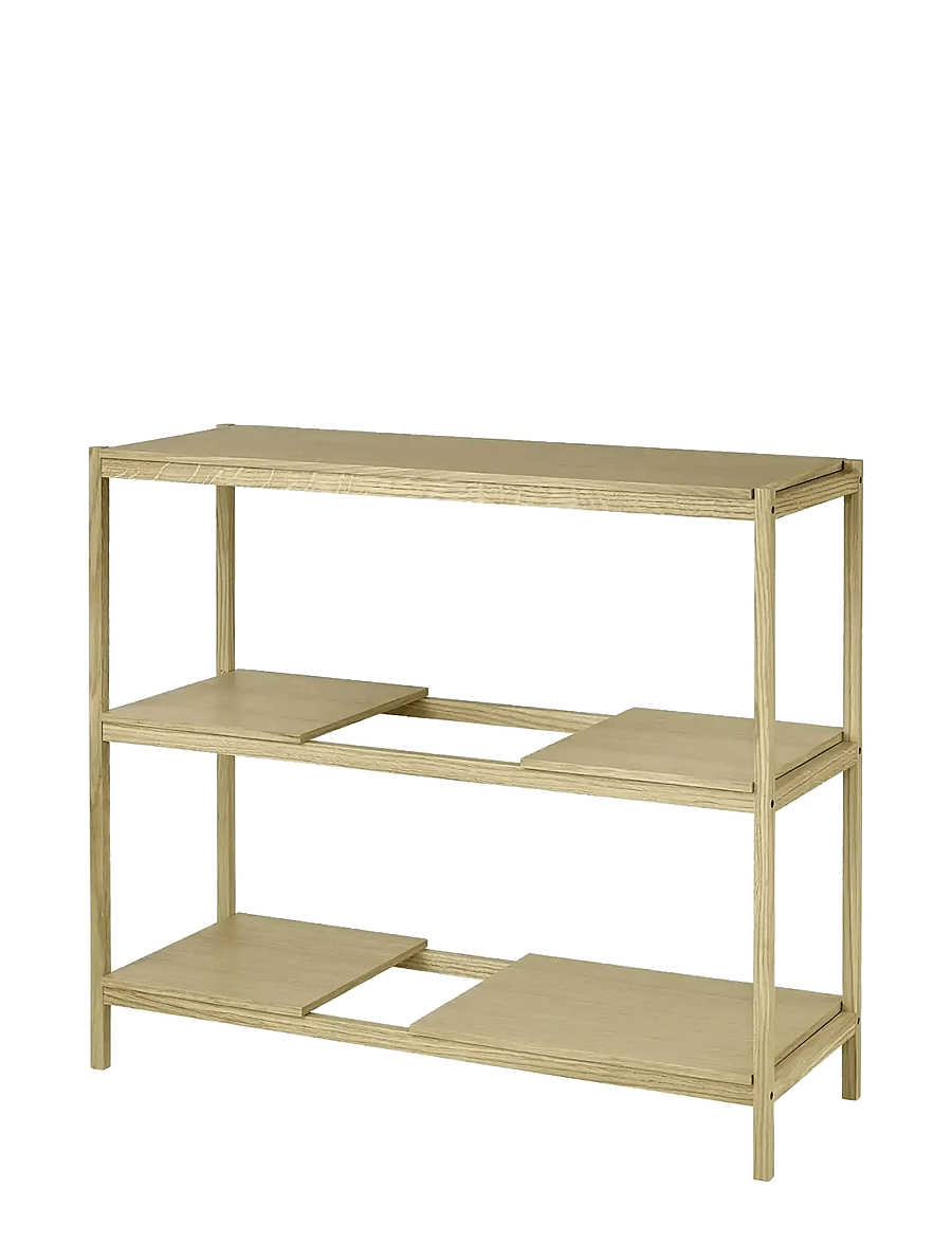 Blomus - Shelf S - 92 x 105 x 40 cm - SUKOYA - Natural Lacquered Oak Veneer - hoiustamine ja riiulid - natural lacquered oak veneer - 1