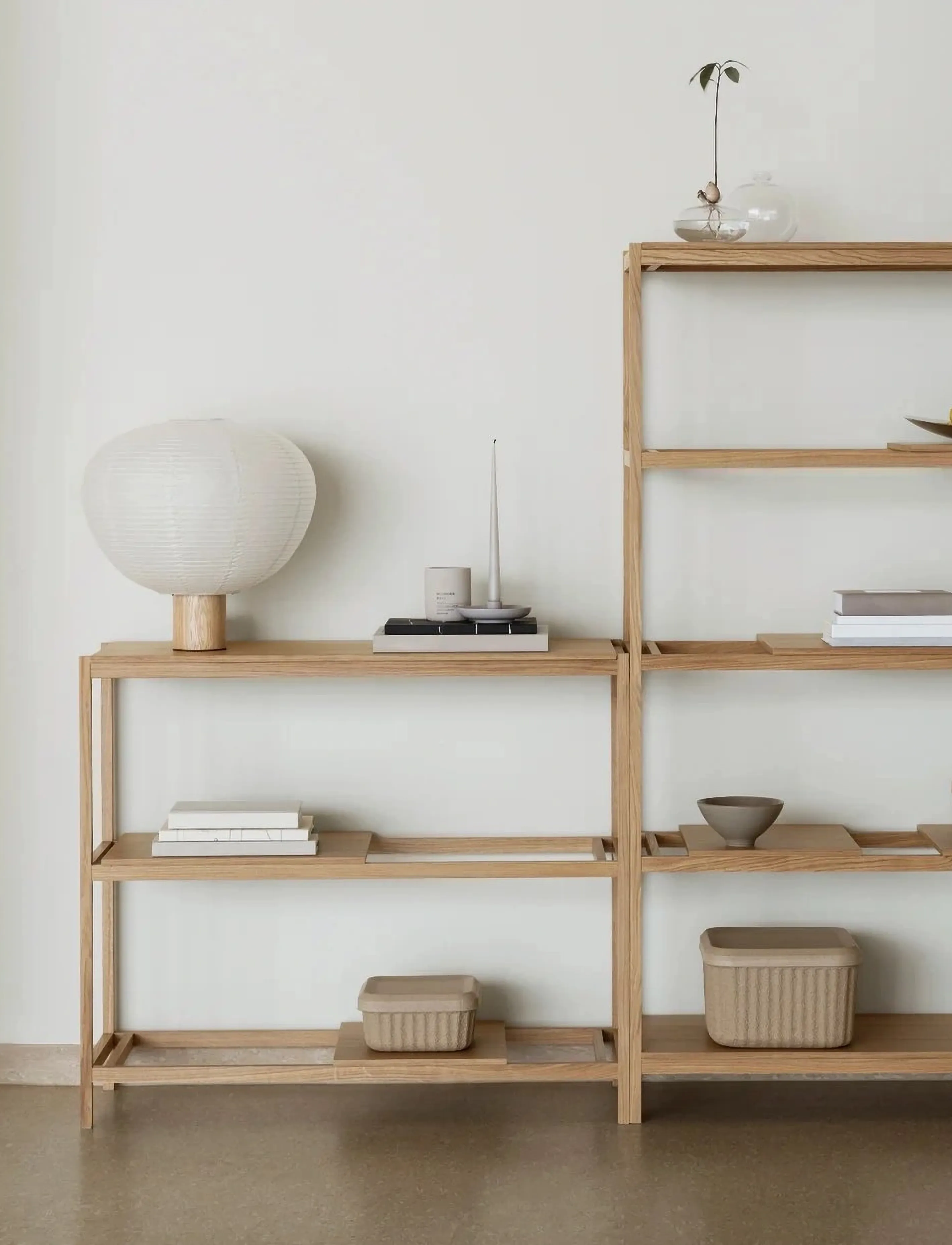 Blomus Shelf S 92 X 105 40 Cm Sukoya Natural Lacquered Oak Veneer, L cm, Furniture - Shelves, Homeware