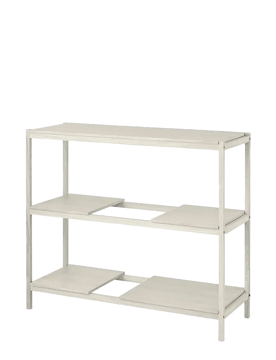 Blomus - Shelf S - 92 x 105 x 40 cm - SUKOYA - White Lacquered Oak Veneer - hoiustamine ja riiulid - white lacquered oak veneer - 1