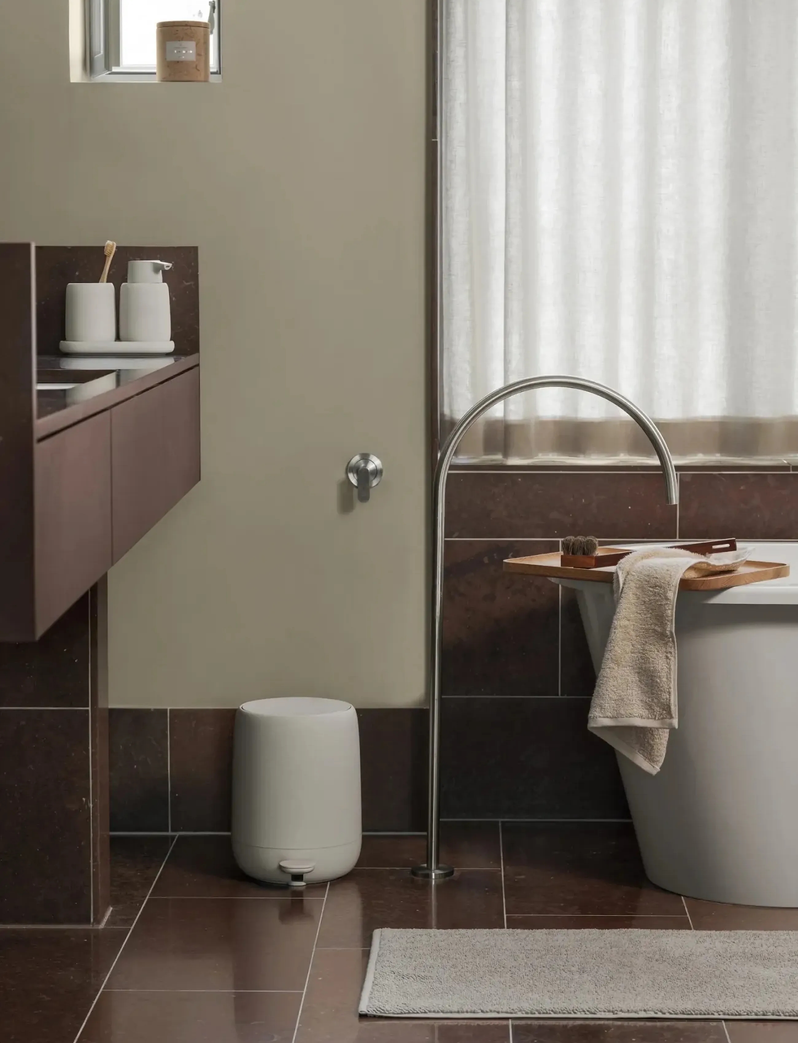 Blomus Bathmat - 80 X 50 cm - Kaavu - Satellite, 80X 50 cm, Grey, Tæpper > Badetæpper, Unisex