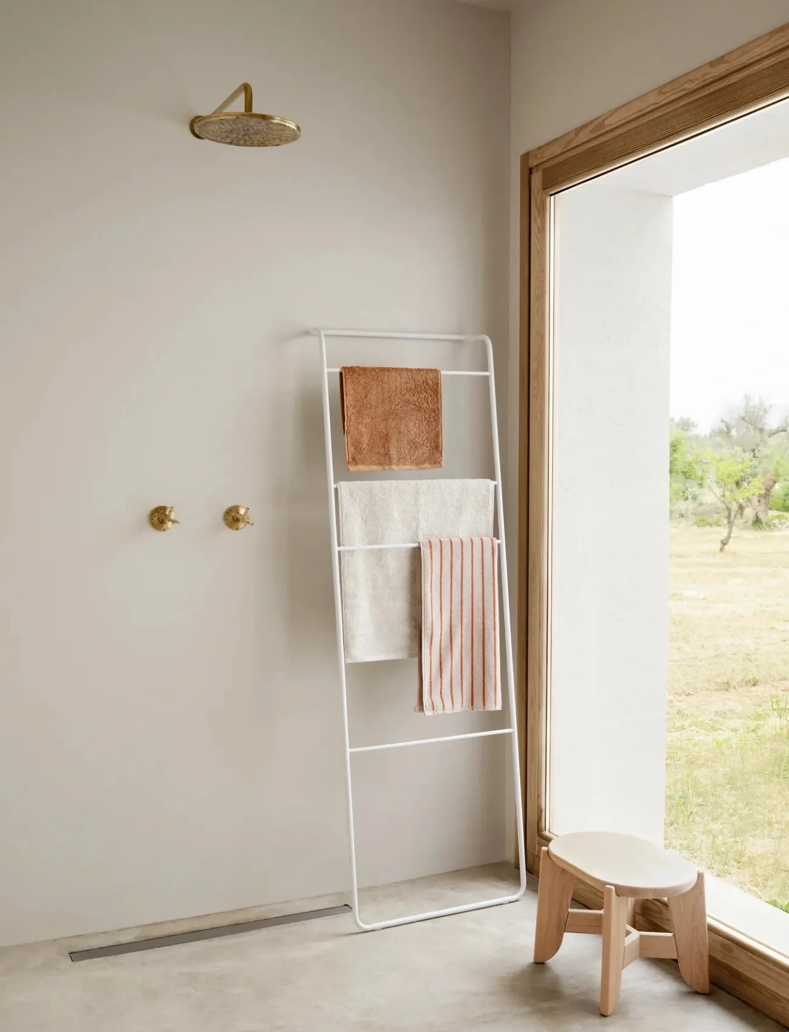 Blomus - Towel - 100 x 50 cm - ARTO - Moonbeam/Amber Brown - badlakan - moonbeam/amber brown - 3