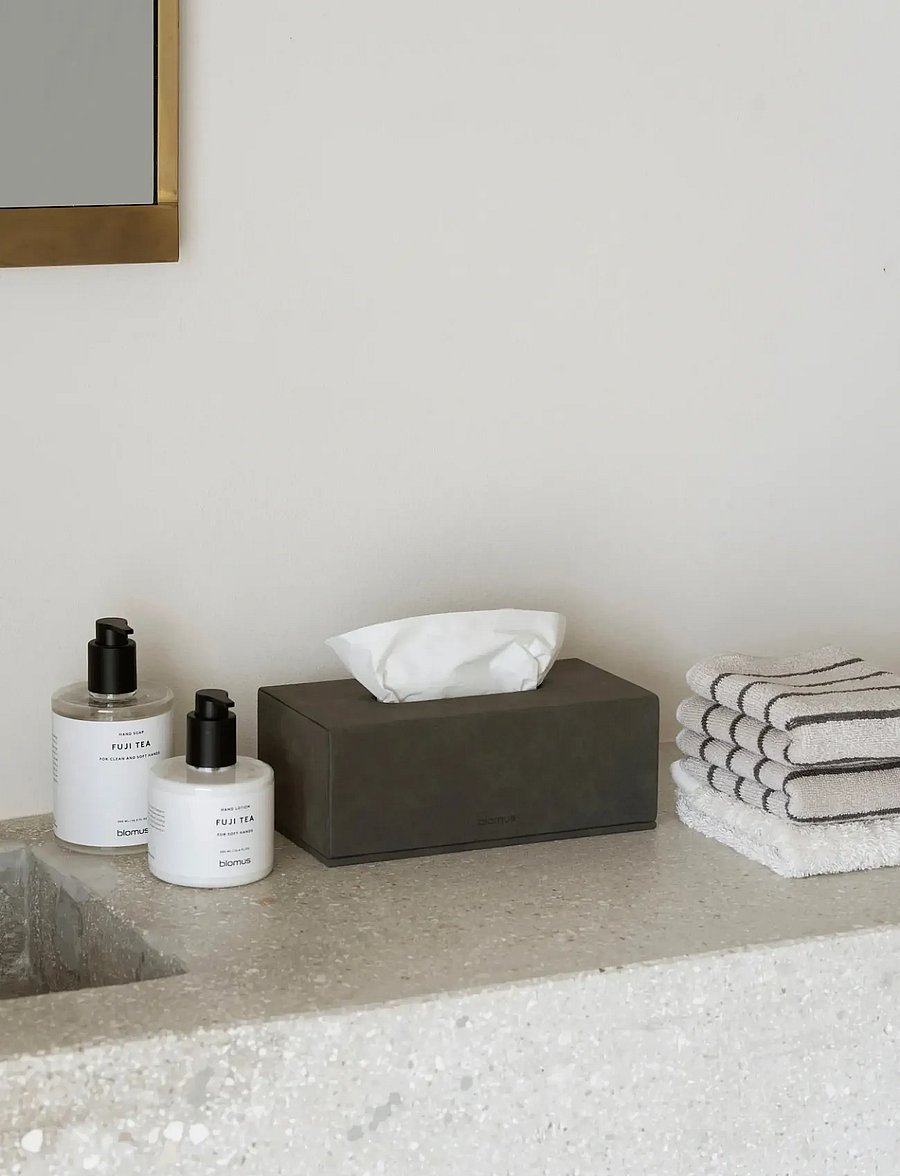 Blomus - Set of 2 Guest Hand Towel - 50 x 30 cm - ARTO - Moonbeam/Magnet - gästehandtücher - moonbeam/magnet - 0