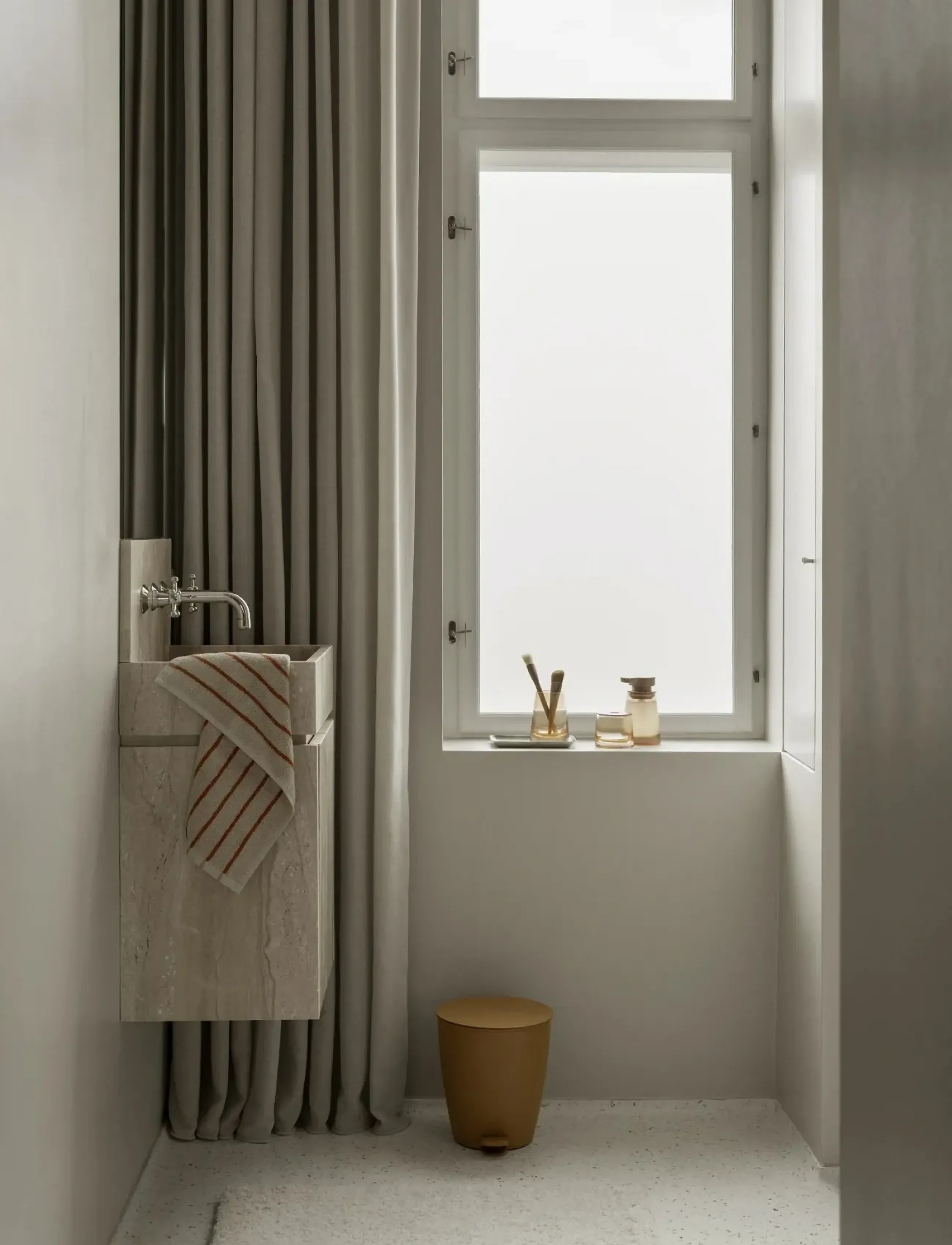 Blomus - Set of 2 Guest Hand Towel - 50 x 30 cm - ARTO - Moonbeam/Amber Brown - serviettes pour les mains - moonbeam/amber brown - 3