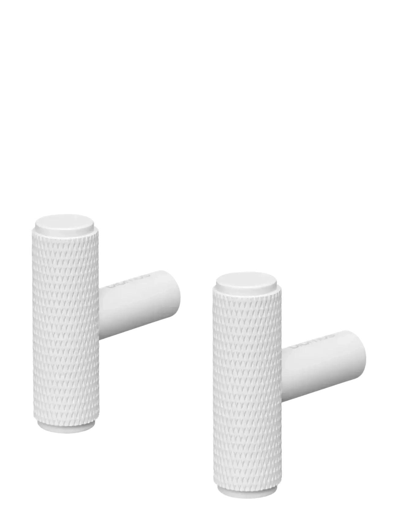 Blomus Set Of 2 Wall Hooks Ø 1 Cm Rof White, cm, & Knobs, Weiß - Hooks, Homeware