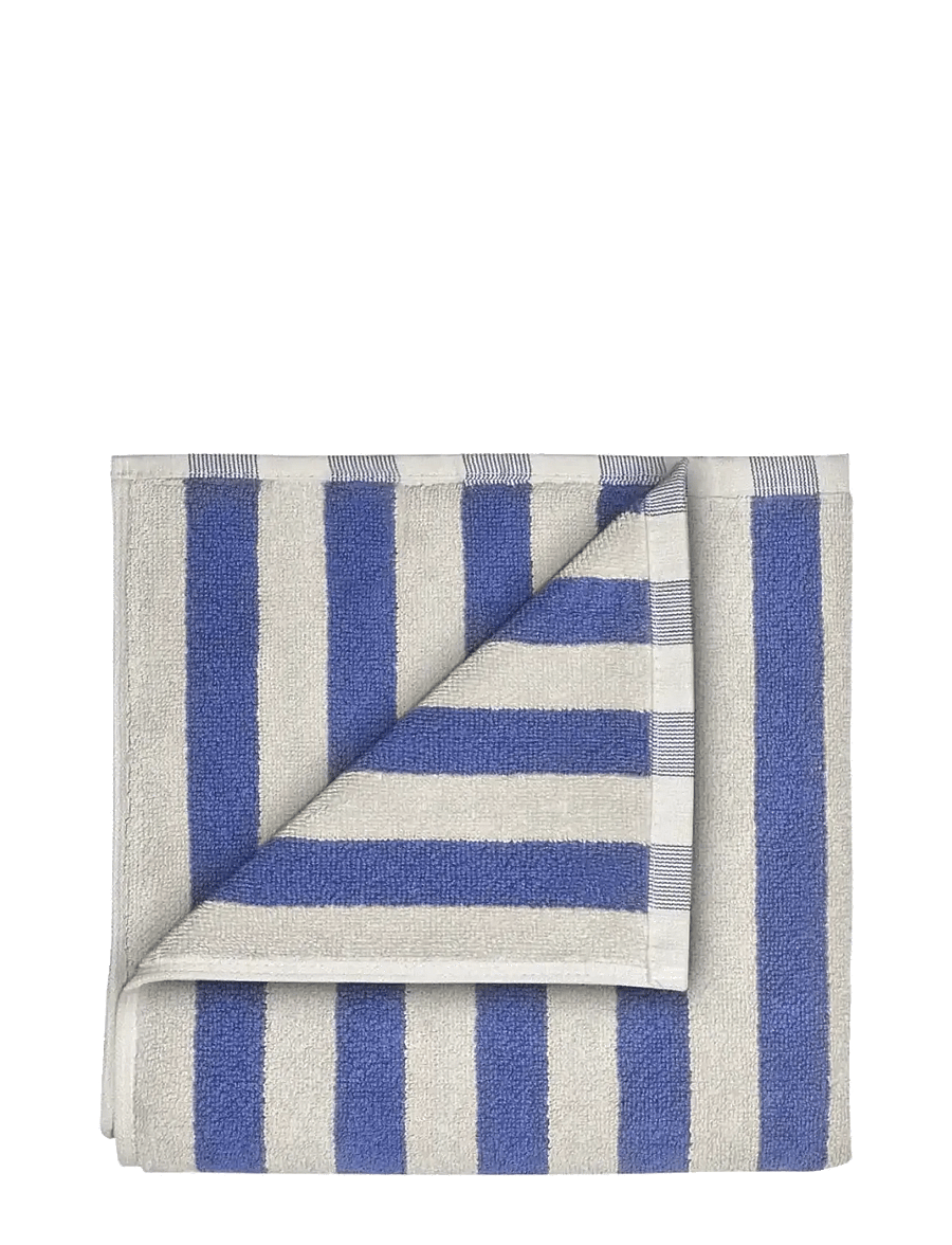 Blomus - Towel - 100 x 50 cm - ARTO - Moonbeam/Mazarine Blue - näorätikud - moonbeam/mazarine blue - 1