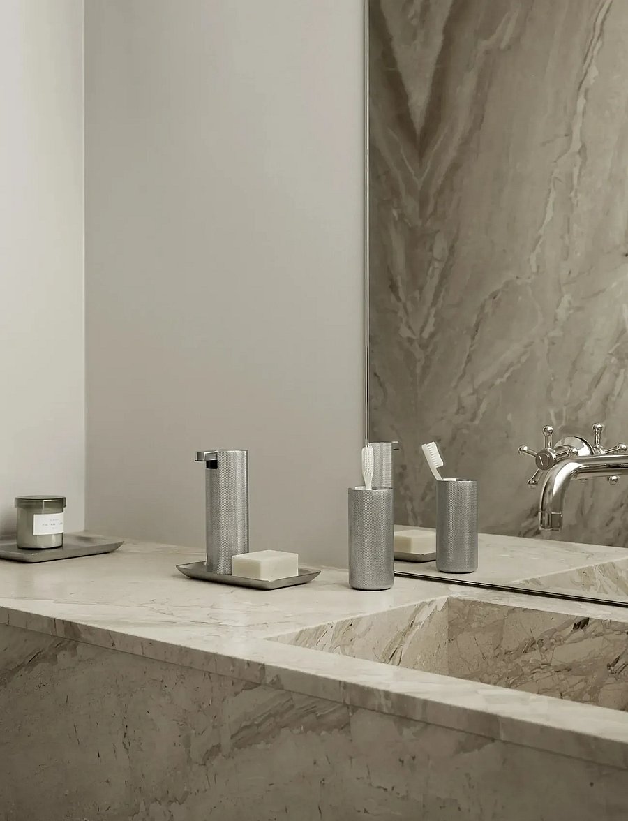 Blomus - Soap Dispenser - 16 cm, Ø 5,5 cm, 0,165 L - MODO ROF - Stainless Steel - seebidosaatorid ja -alused - stainless steel - 2