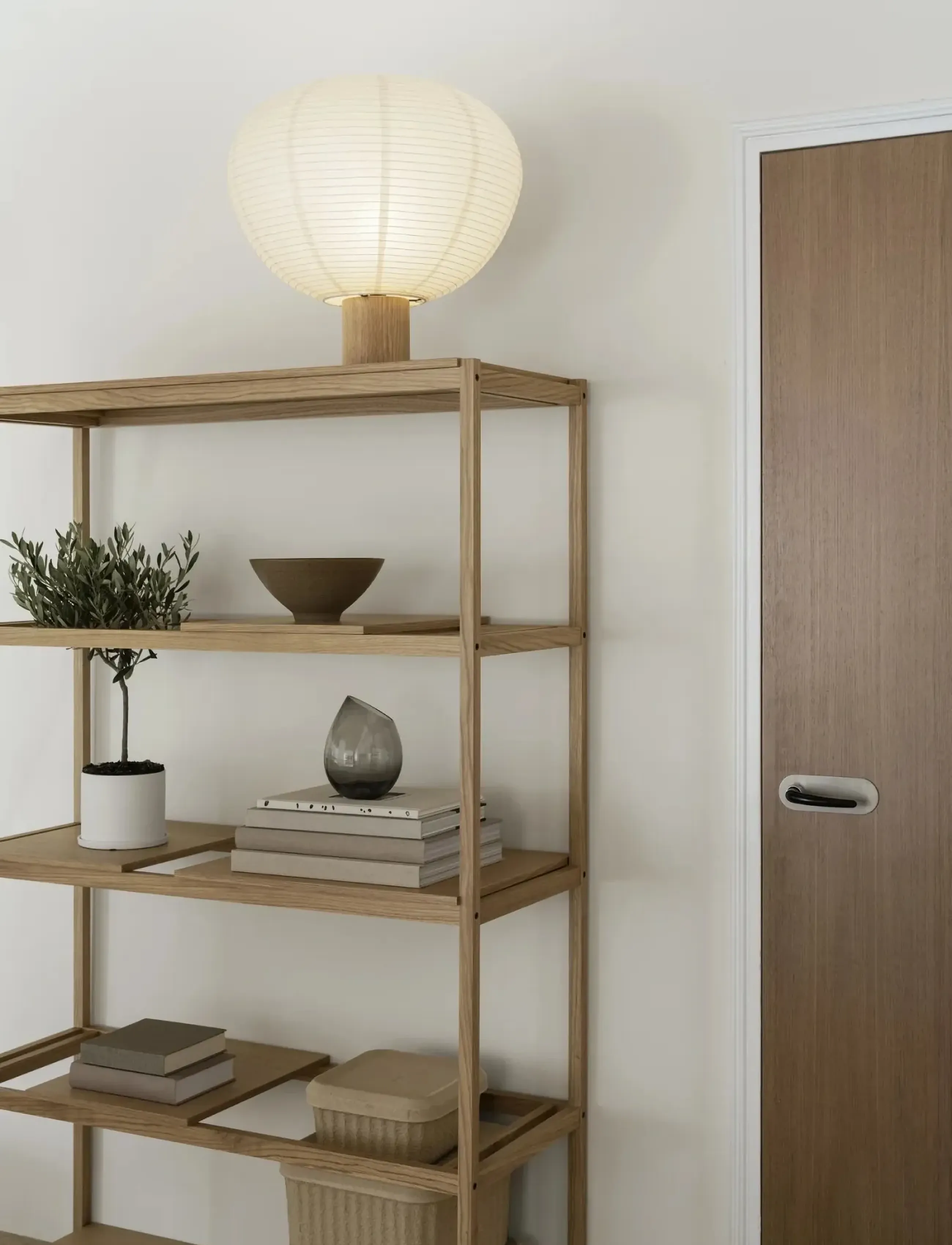 Blomus Table Lamp M 46 Cm, Ø Cm Kami Oak, L 47 cm, Lamps - Lamps, Homeware