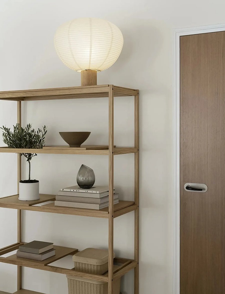 Blomus - Table Lamp M - 46 cm, Ø 46 cm - KAMI - Oak - laualambid - oak - 0