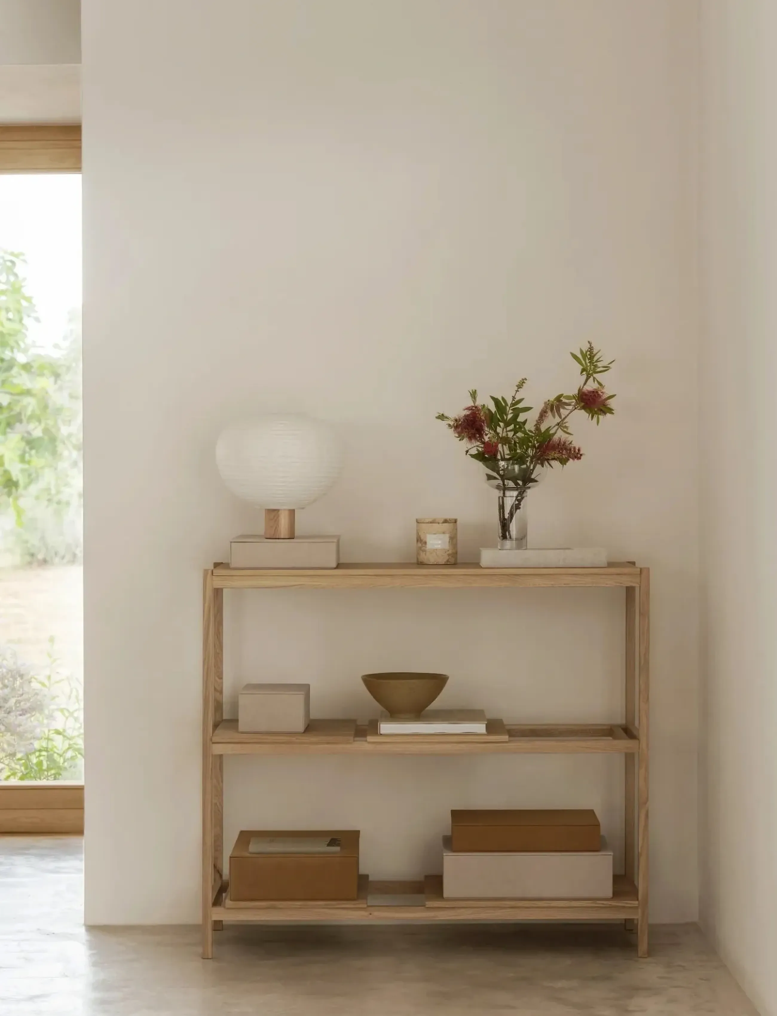 Blomus - Table Lamp S - 31 cm, Ø 32 cm - KAMI - Oak - bordlamper - oak - 2