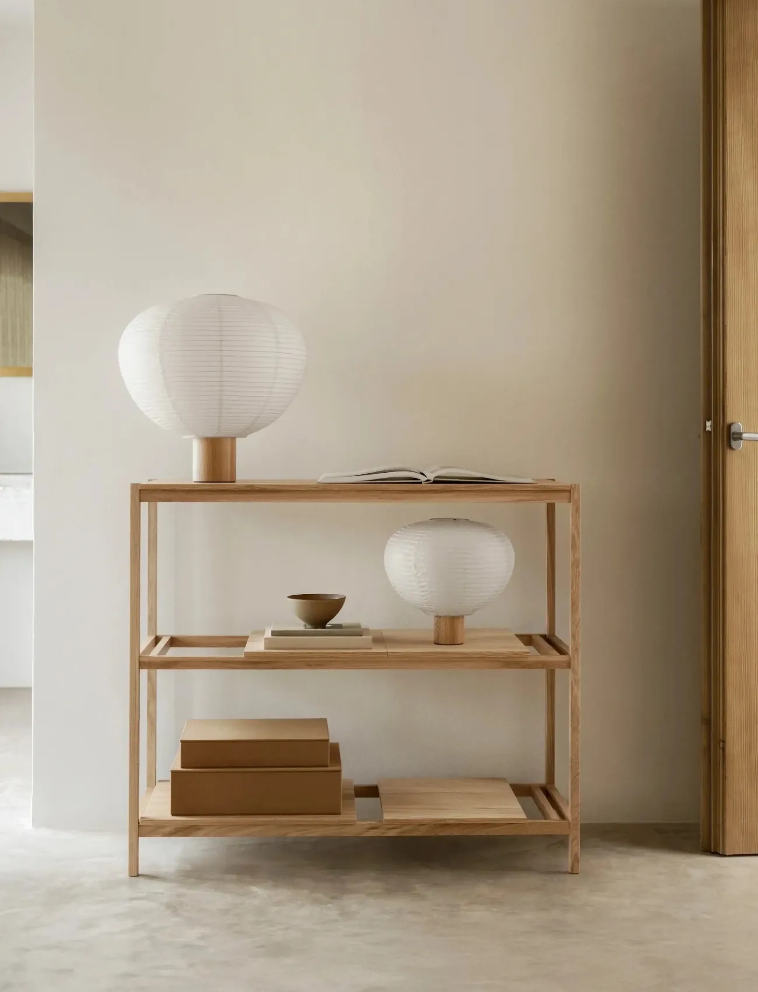Blomus - Table Lamp S - 31 cm, Ø 32 cm - KAMI - Oak - bordlamper - oak - 3