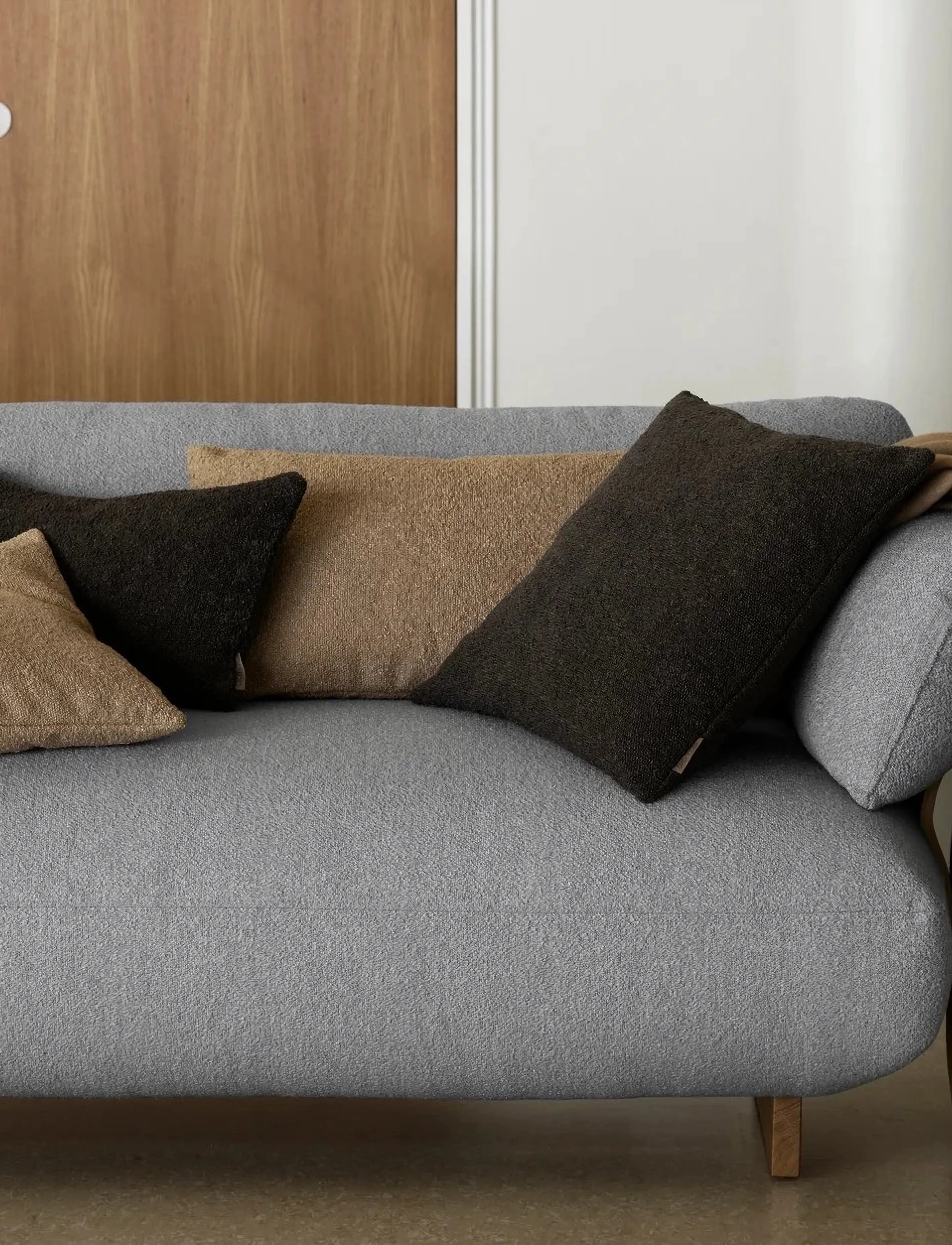 Blomus Throw 200 X 130 Cm Finho Fungi, 200X cm, Cushions & Blankets, Beige - Blankets Throws, Homeware