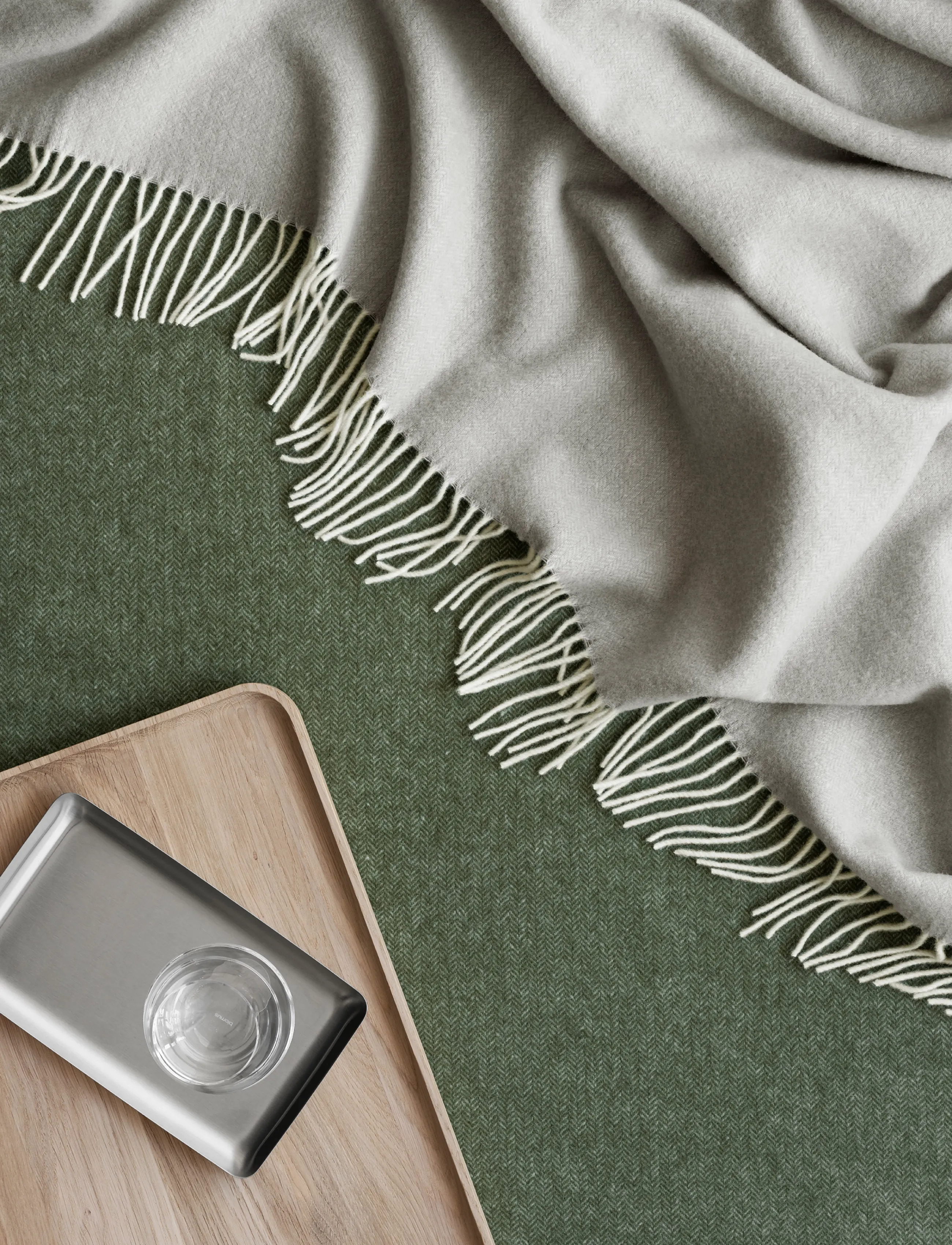 Blomus Throw 200 X 130 Cm Finho Micro Chip, 200X cm, Cushions & Blankets, Grau - Blankets Throws, Homeware