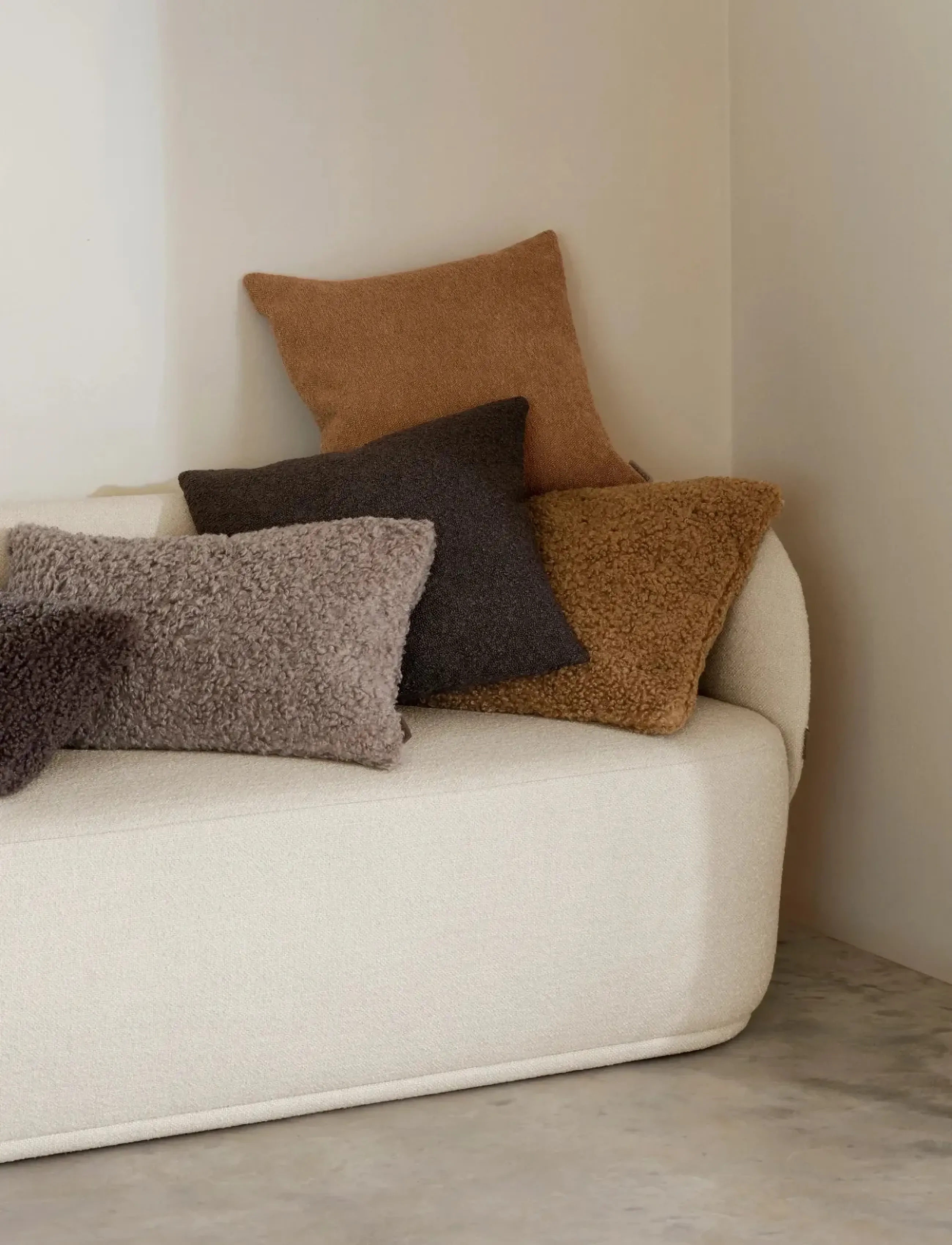Blomus Cushion Cover 30 X 50 Cm Teddy Fungi, L cm, Cushions & Blankets, Braun - Covers, Homeware