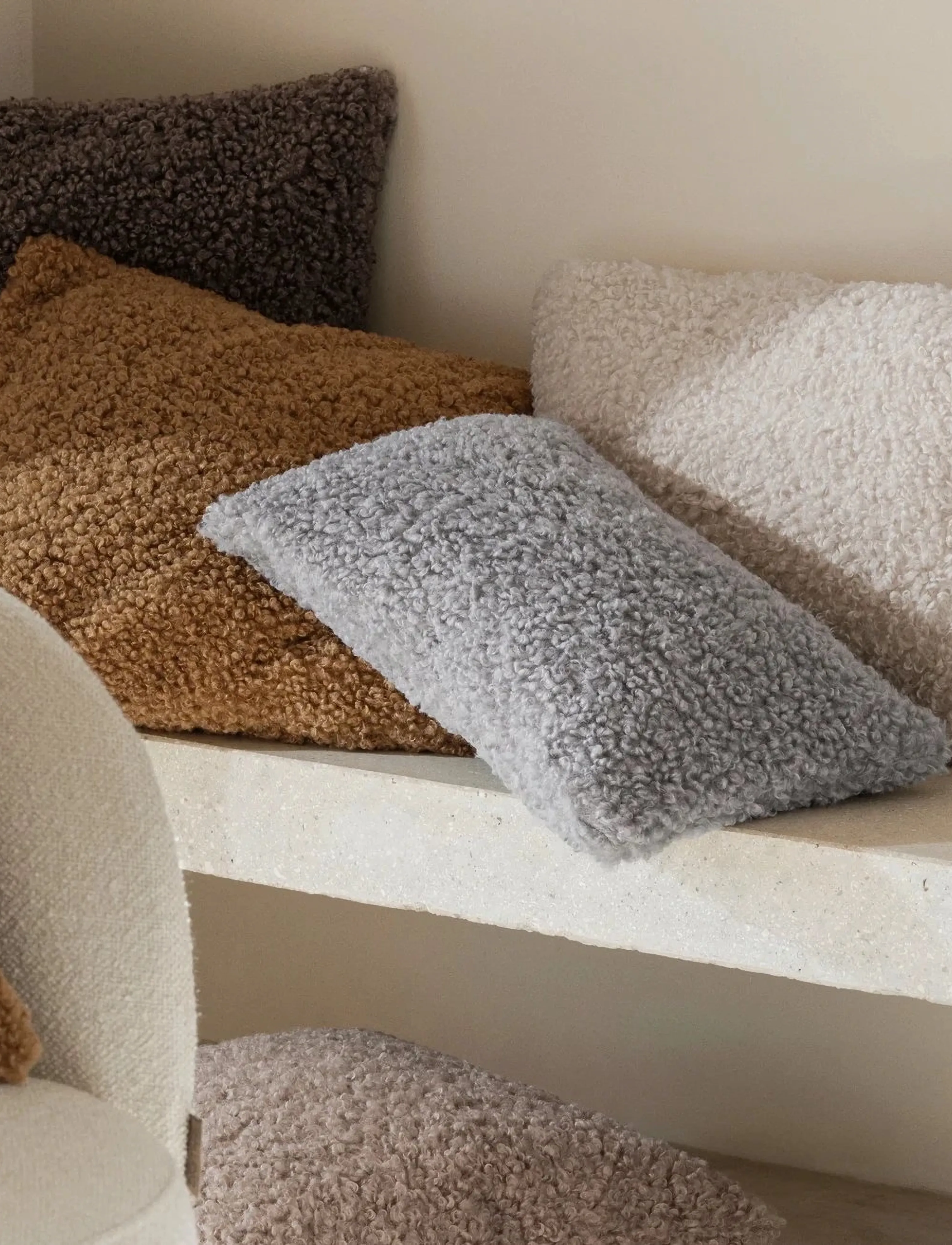 Blomus - Cushion Cover - 50 x 50 cm - TEDDY - Espresso - kuddfodral - espresso - 3