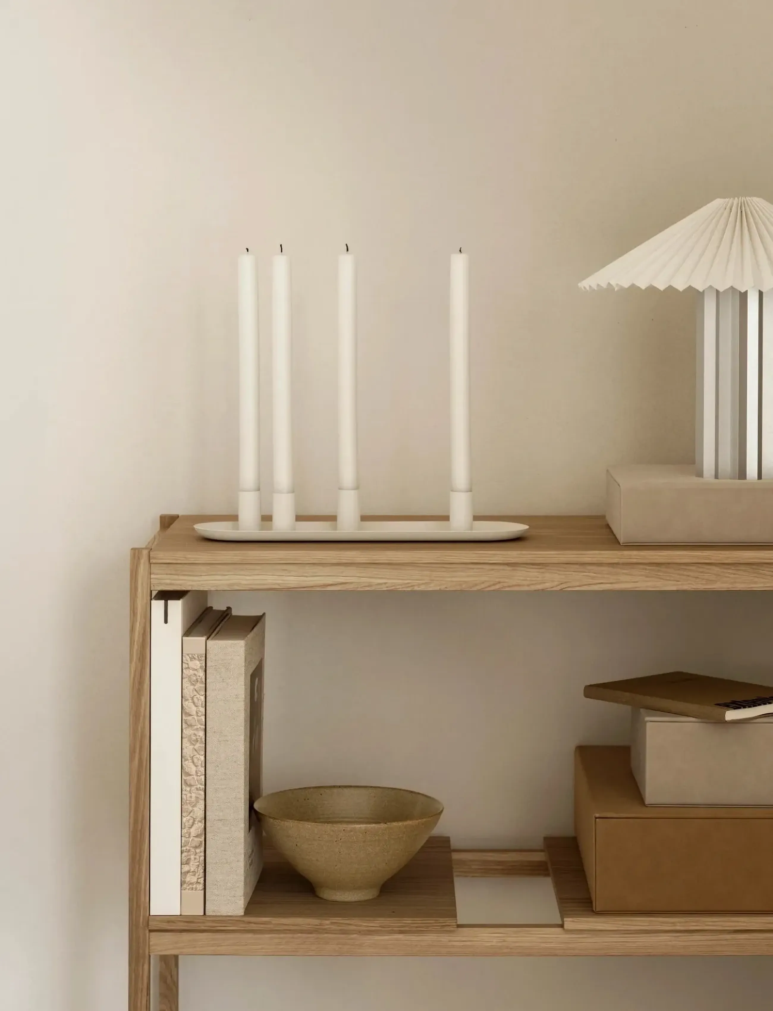 Blomus - Table Lamp - 31 cm, Ø 36,5 cm - TAITE - Lily White - bordslampor - lily white - 3