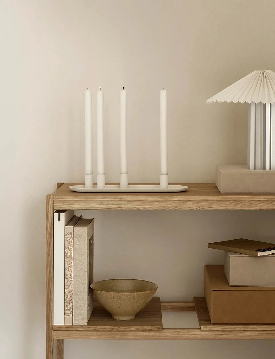 Blomus - Table Lamp - 31 cm, Ø 36,5 cm - TAITE - Lily White - schreibtisch- & tischlampen - lily white - 3