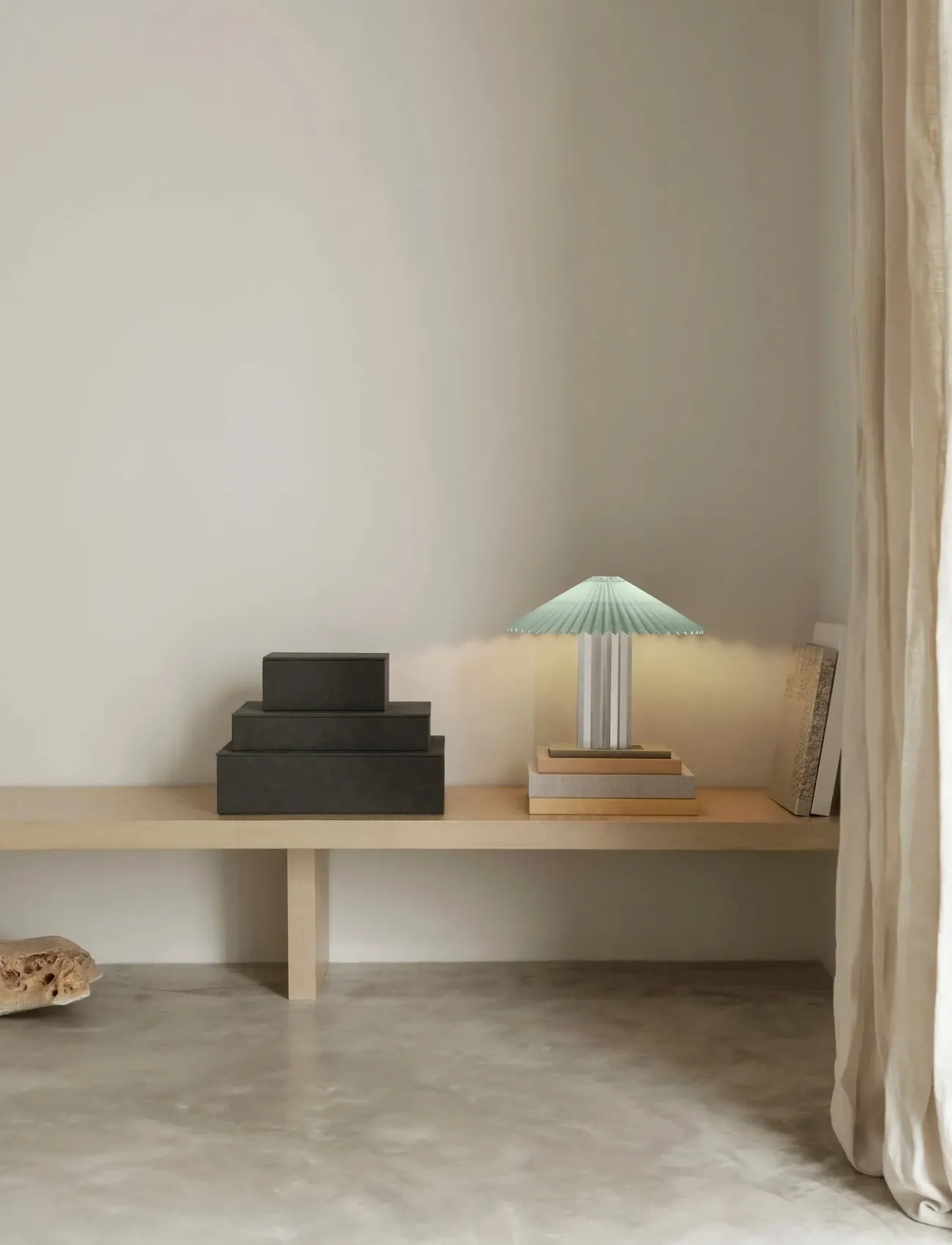 Blomus Table Lamp 31 Cm, Ø 36,5 Cm Taite Desert Sage, 36.5 cm, Lamps, Grün - Homeware