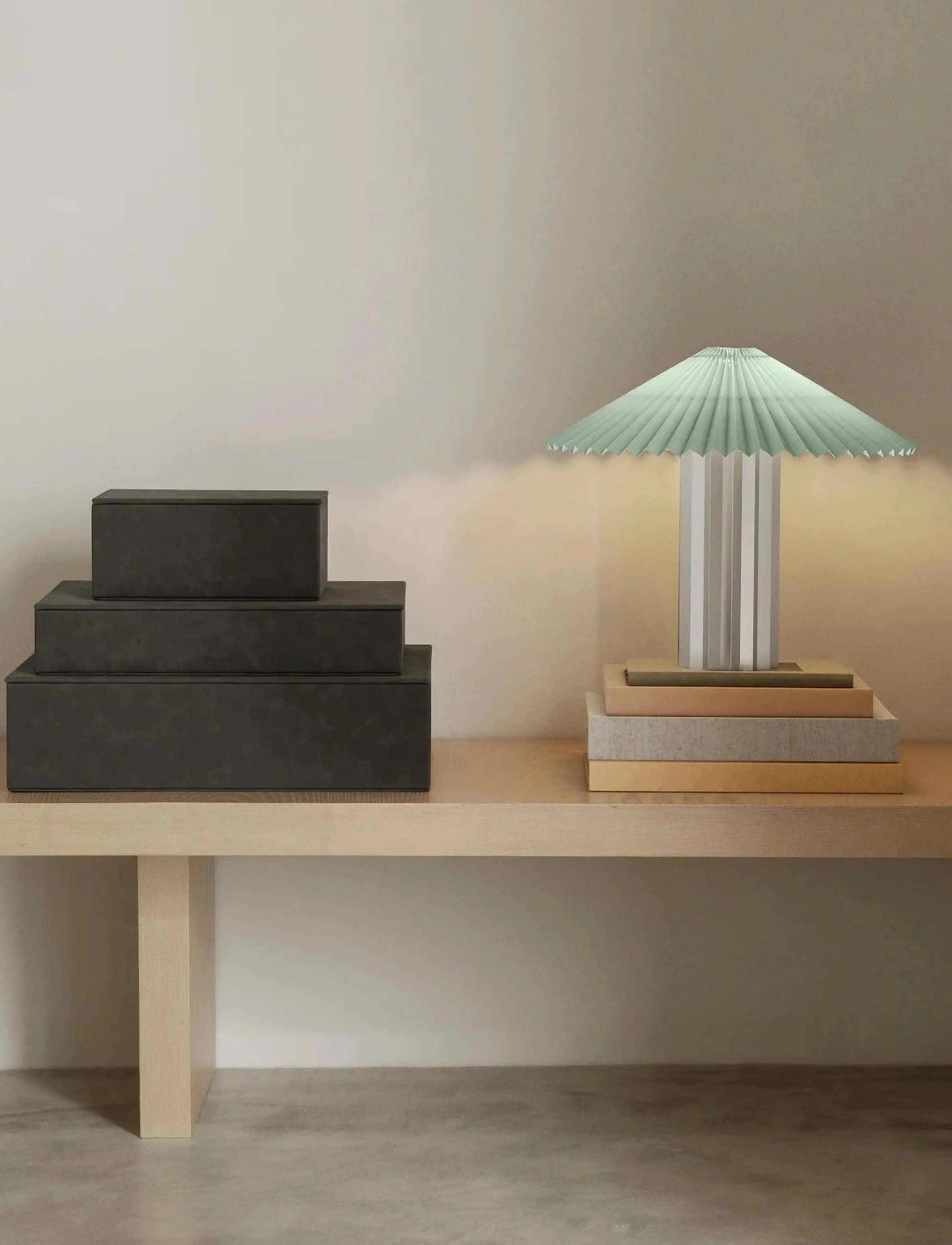 Blomus - Table Lamp - 31 cm, Ø 36,5 cm - TAITE - Desert Sage - bordlamper - desert sage - 3