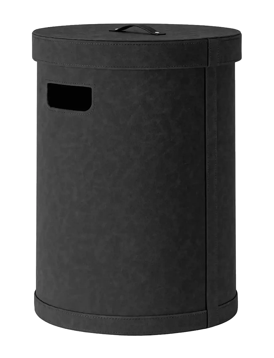 Blomus - Laundry Basket M - 51 cm, Ø 35 cm, 50 L - SAHLA - Black - wäschekörbe - black - 1