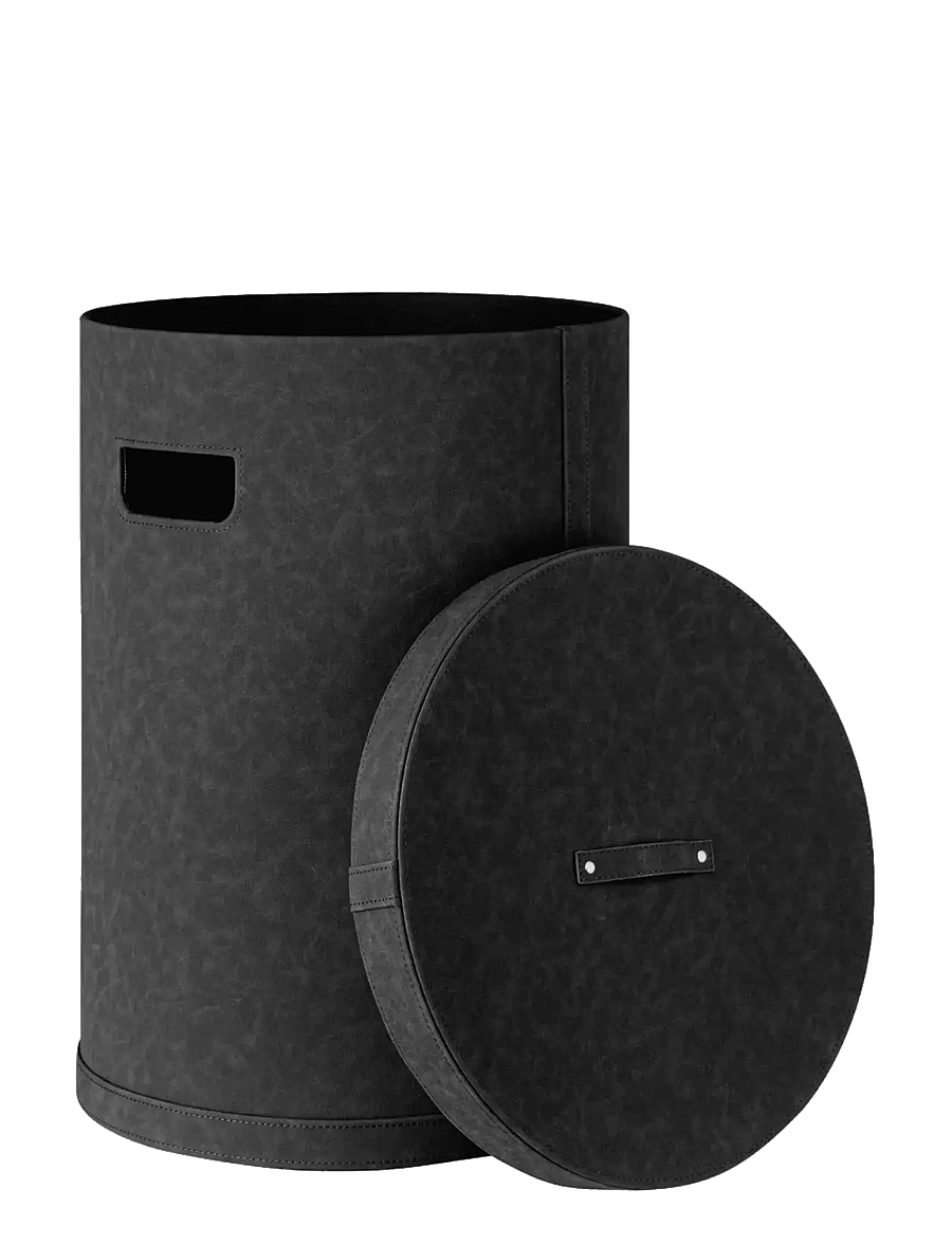 Blomus - Laundry Basket L - 54 cm, Ø 40 cm, 67,5 L - SAHLA - Black - wäschekörbe - black - 3