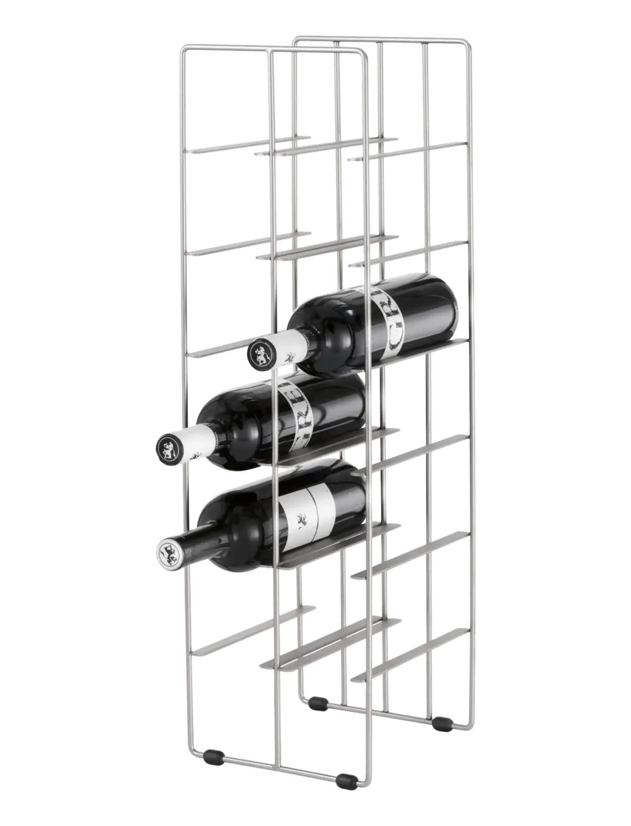 Blomus Wine Bottle Storage 66 X 19 X 22 Cm Pilare Stainless Steel, Hylde, Sølv, Str: L 21CM