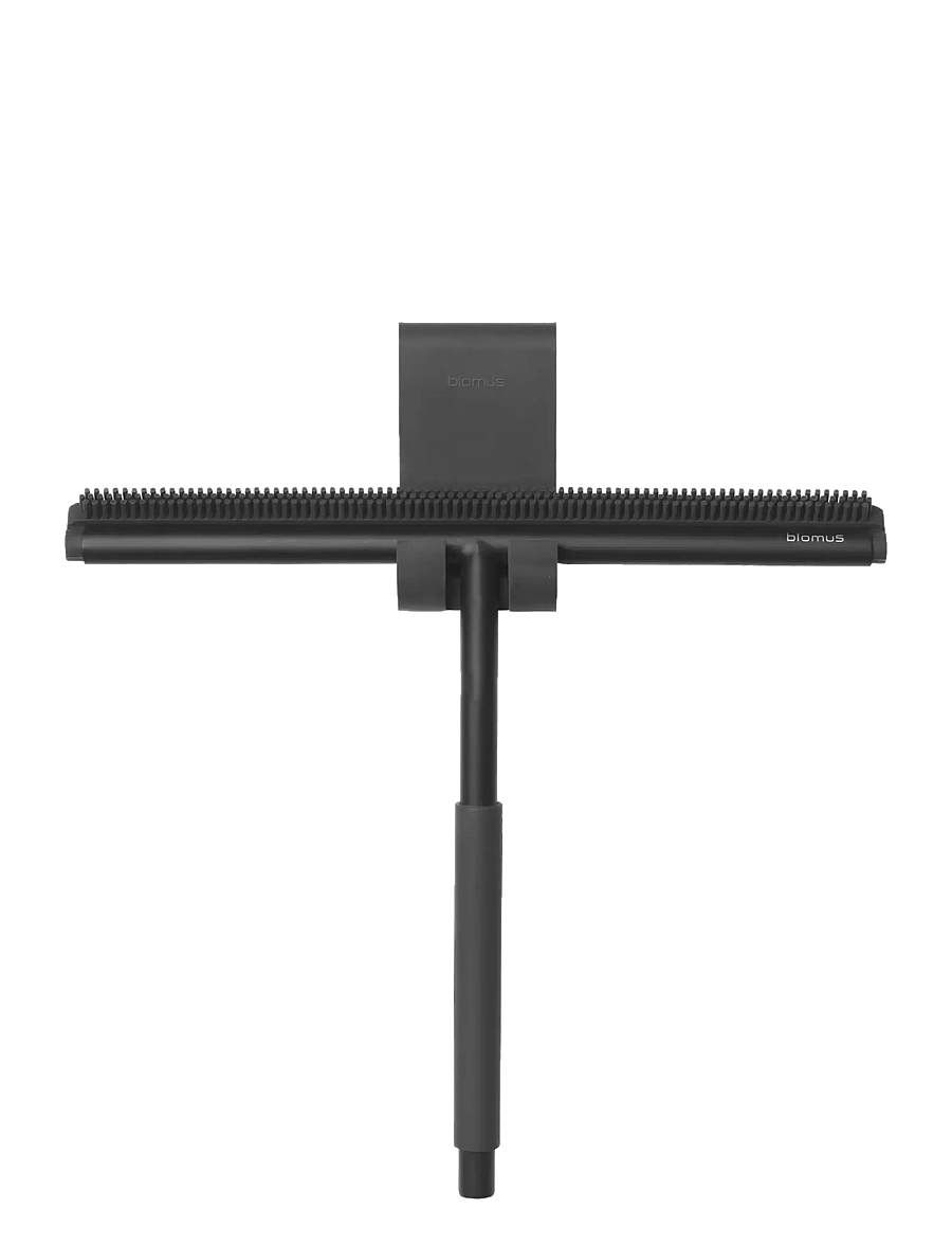 Blomus - Shower Squeegee, includes overdoor hook - 27 x 22 x 3,5 cm - MODO - Black - black - 0