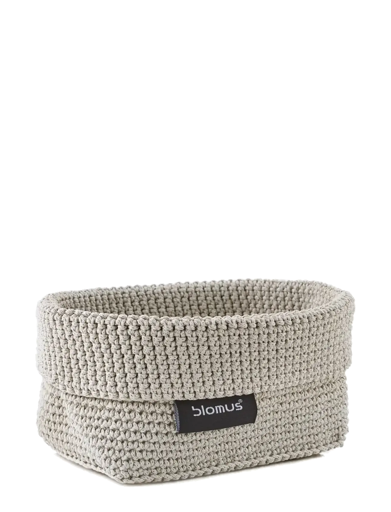 Blomus Crochet Rope Basket M 15 X 10 9 Cm Tela Sand, L cm, Storage, Beige - Storage Baskets, Homeware