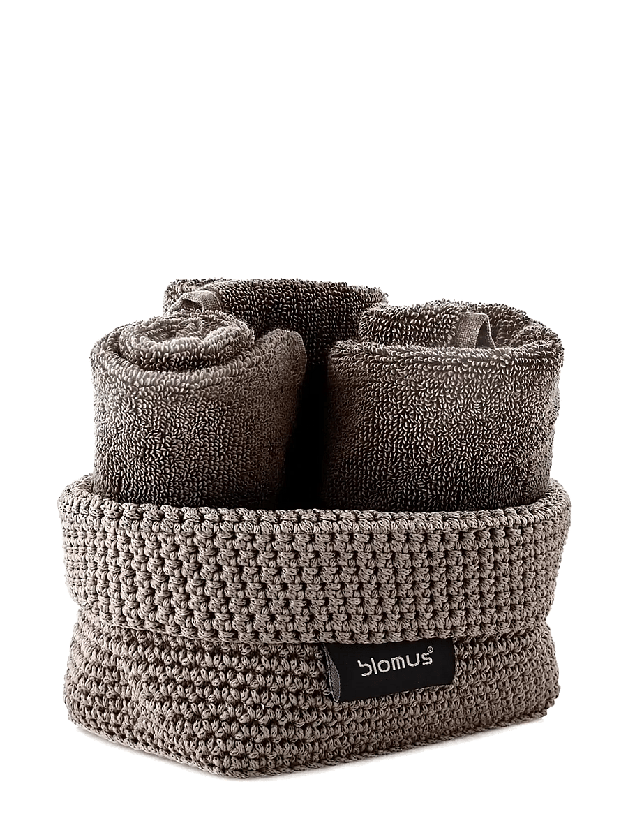 Blomus - Crochet Rope Basket M - 15 x 10 x 9 cm - TELA - Taupe - taupe - 0
