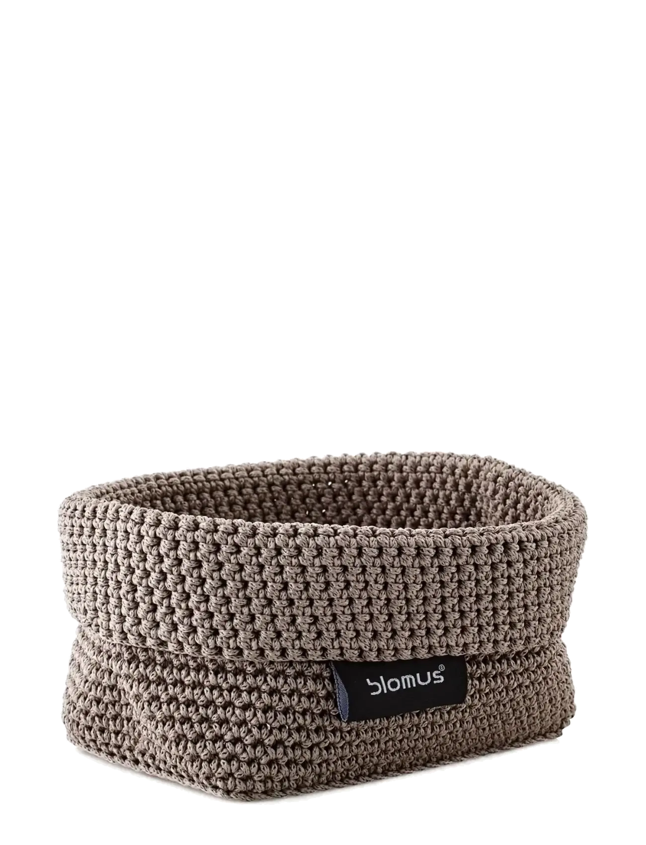 Blomus - Crochet Rope Basket M - 15 x 10 x 9 cm - TELA - Taupe - taupe - 1