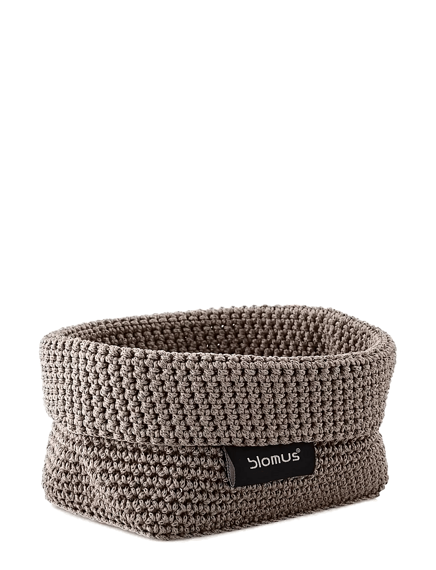 Blomus - Crochet Rope Basket M - 15 x 10 x 9 cm - TELA - Taupe - taupe - 1